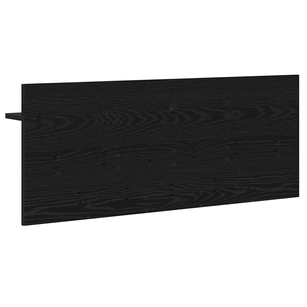 Prikabinamas paltas su lentyna Juodas ąžuolas 100 x 40 x 12 cm