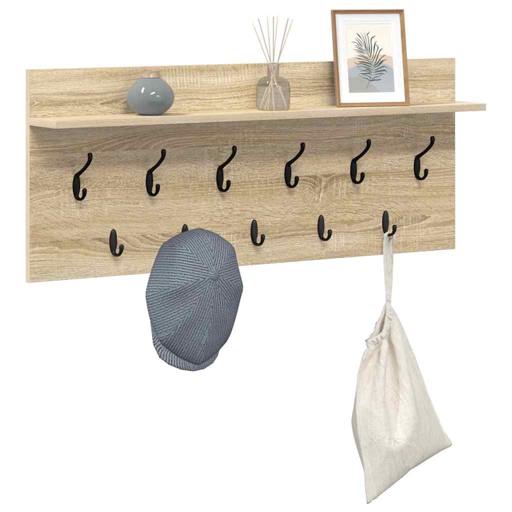 Prikabinamas paltas su lentyna Sonoma ąžuolas 100 x 40 x 12 cm