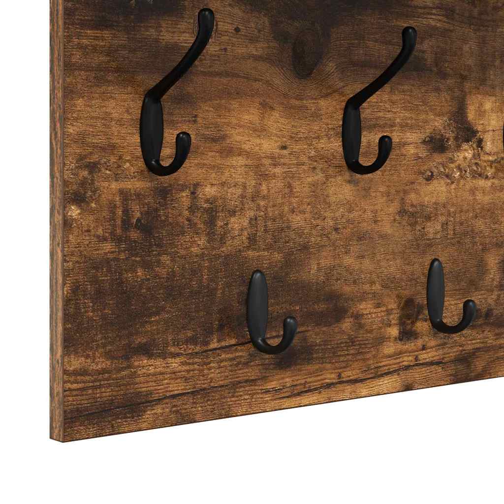 Prikabinamas paltas su lentyna Rūkyta ąžuolas 100 x 40 x 12 cm