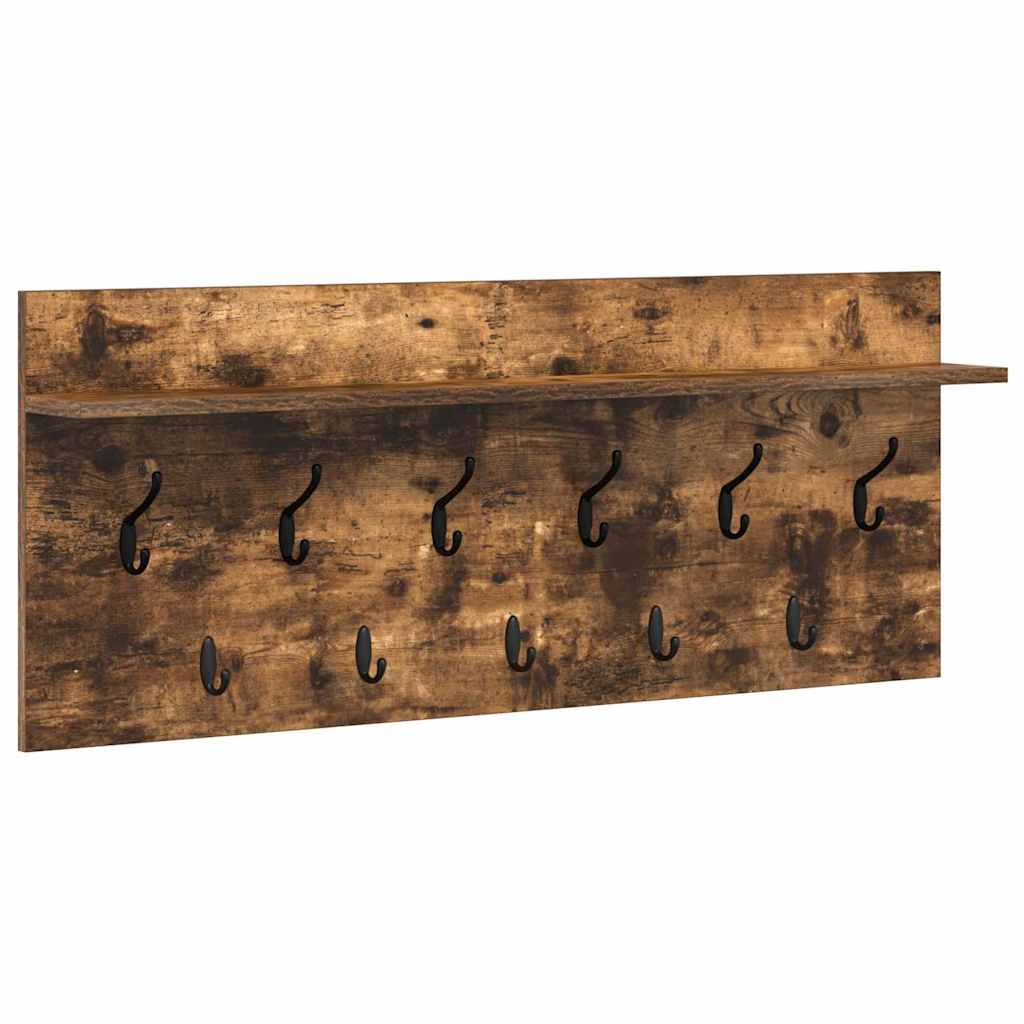 Prikabinamas paltas su lentyna Rūkyta ąžuolas 100 x 40 x 12 cm