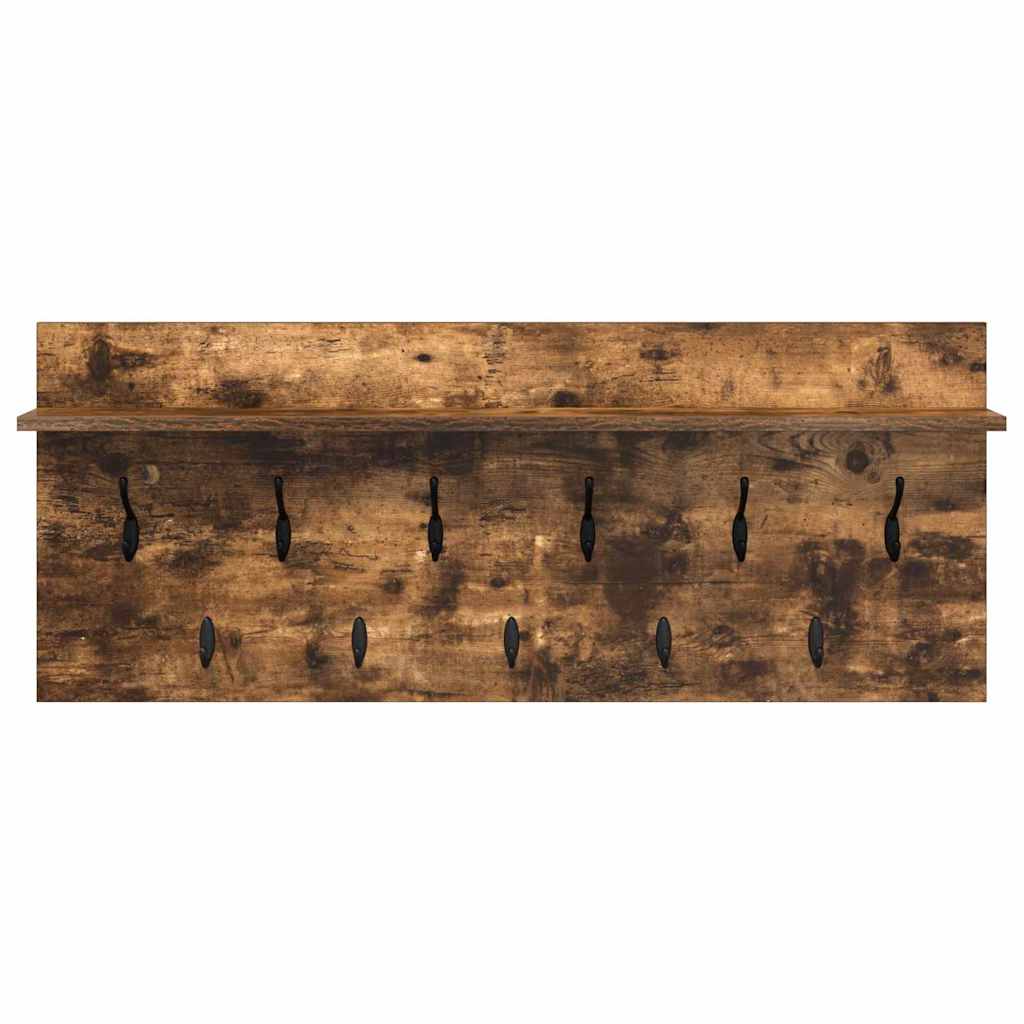 Prikabinamas paltas su lentyna Rūkyta ąžuolas 100 x 40 x 12 cm