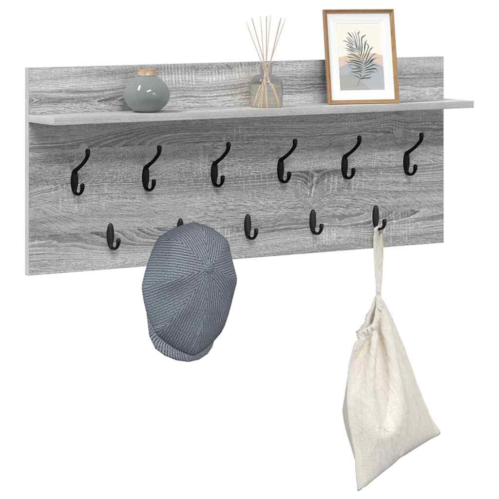 Prikabinamas paltas su lentyna Pilkas Sonoma 100 x 40 x 12 cm
