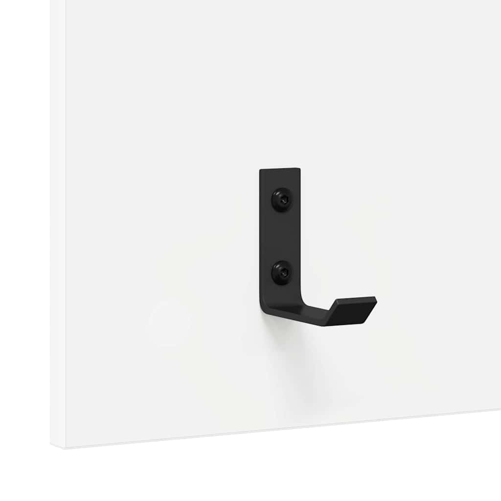 Coat rack White 40 x 10 x 90 cm Engineered wood