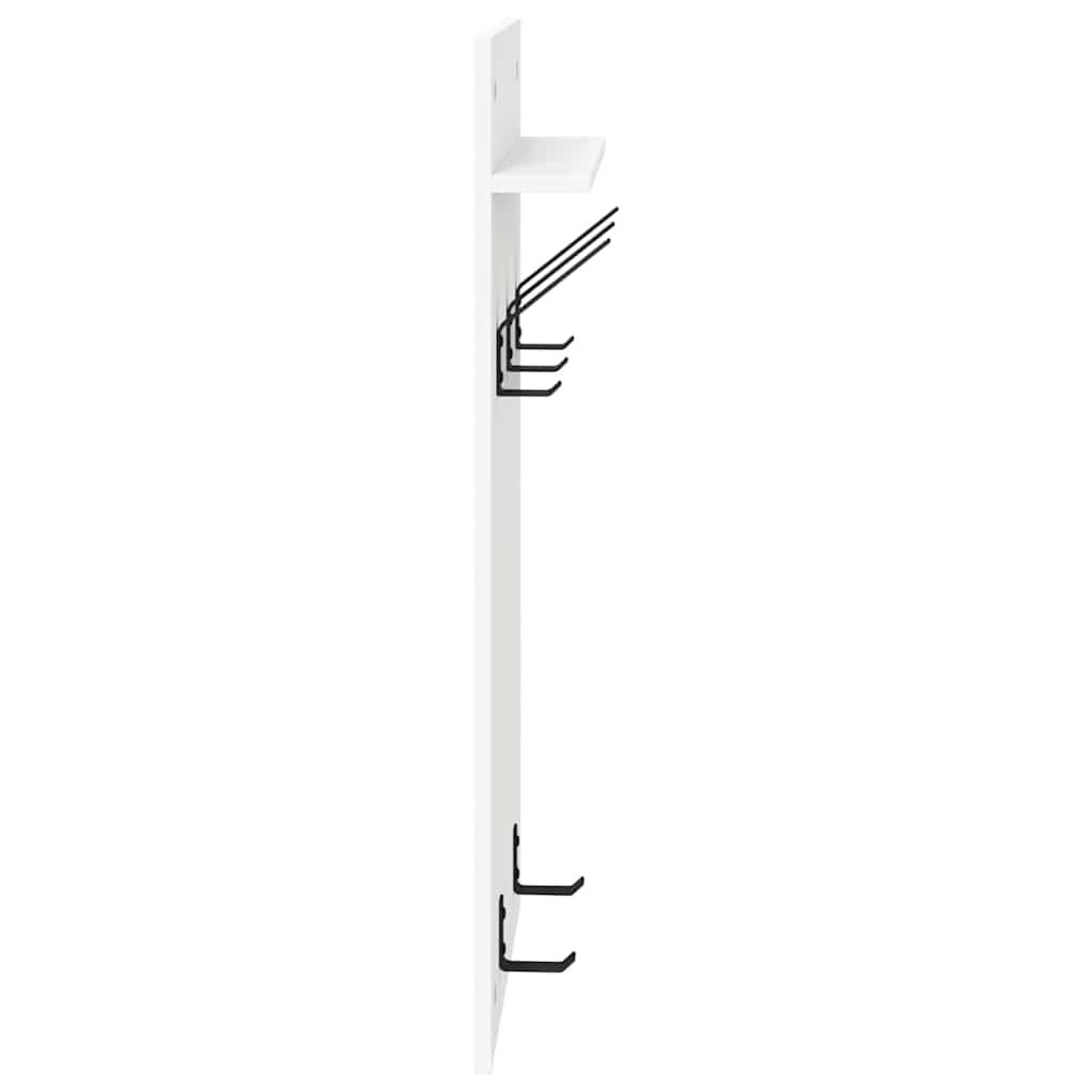 Coat rack White 40 x 10 x 90 cm Engineered wood