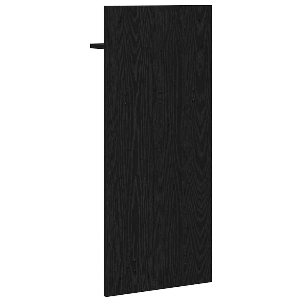 Prikabinamas paltas su lentyna Juodas ąžuolas 40 x 10 x 90 cm