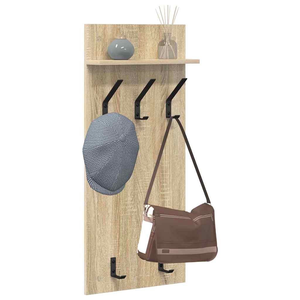 Prikabinamas paltas su lentyna Sonoma ąžuolas 40 x 10 x 90 cm