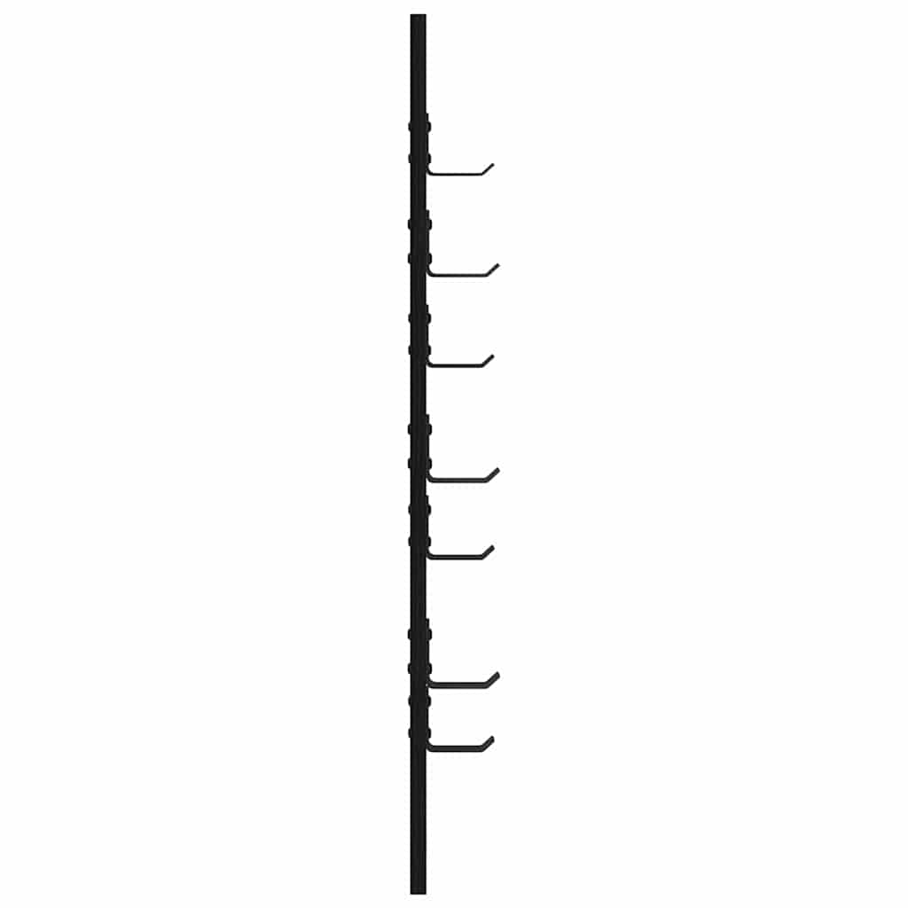 Prikabinamas paltas su saugykla Juodas ąžuolas 30 x 1,5 x 80 cm