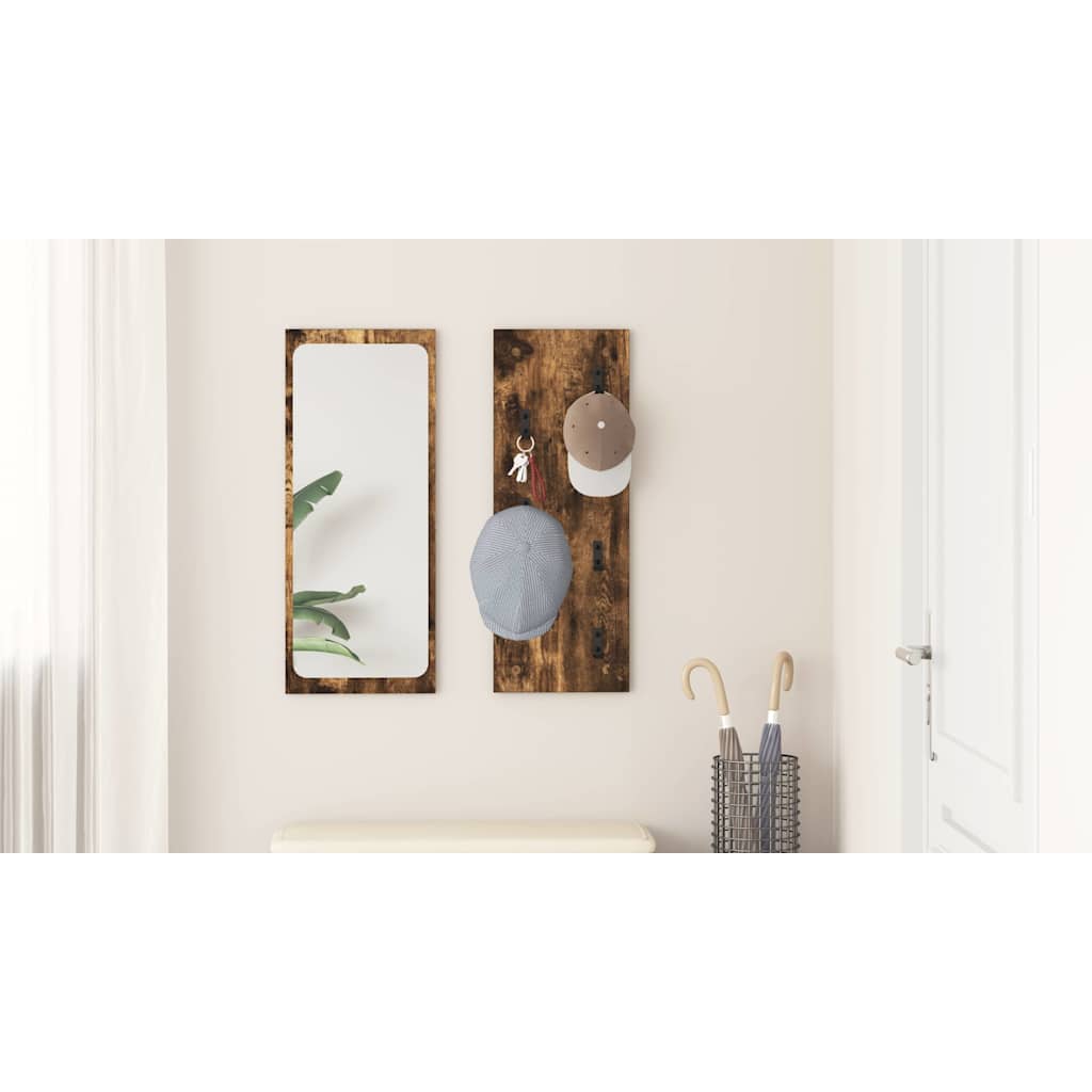 Prikabinamas paltas su saugykla Rūkyta ąžuolas 30 x 1,5 x 80 cm