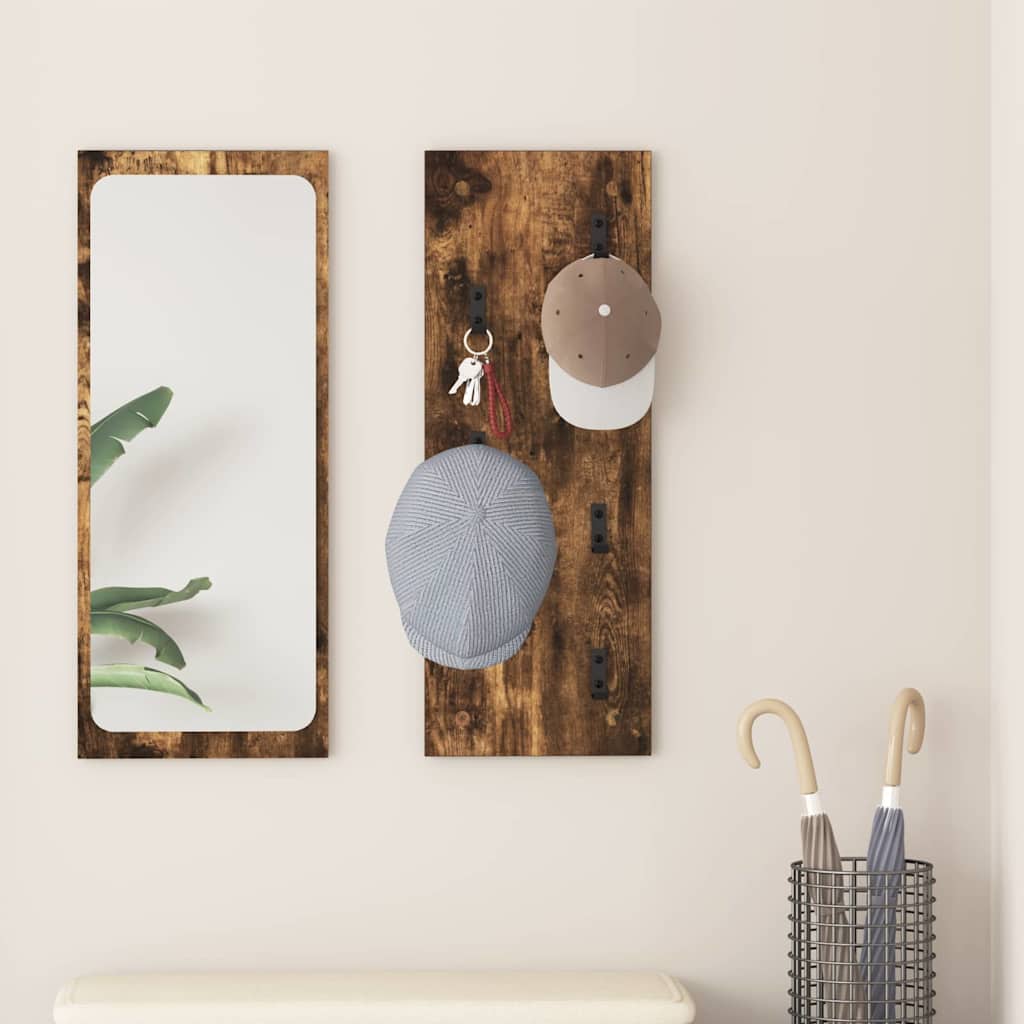 Prikabinamas paltas su saugykla Rūkyta ąžuolas 30 x 1,5 x 80 cm