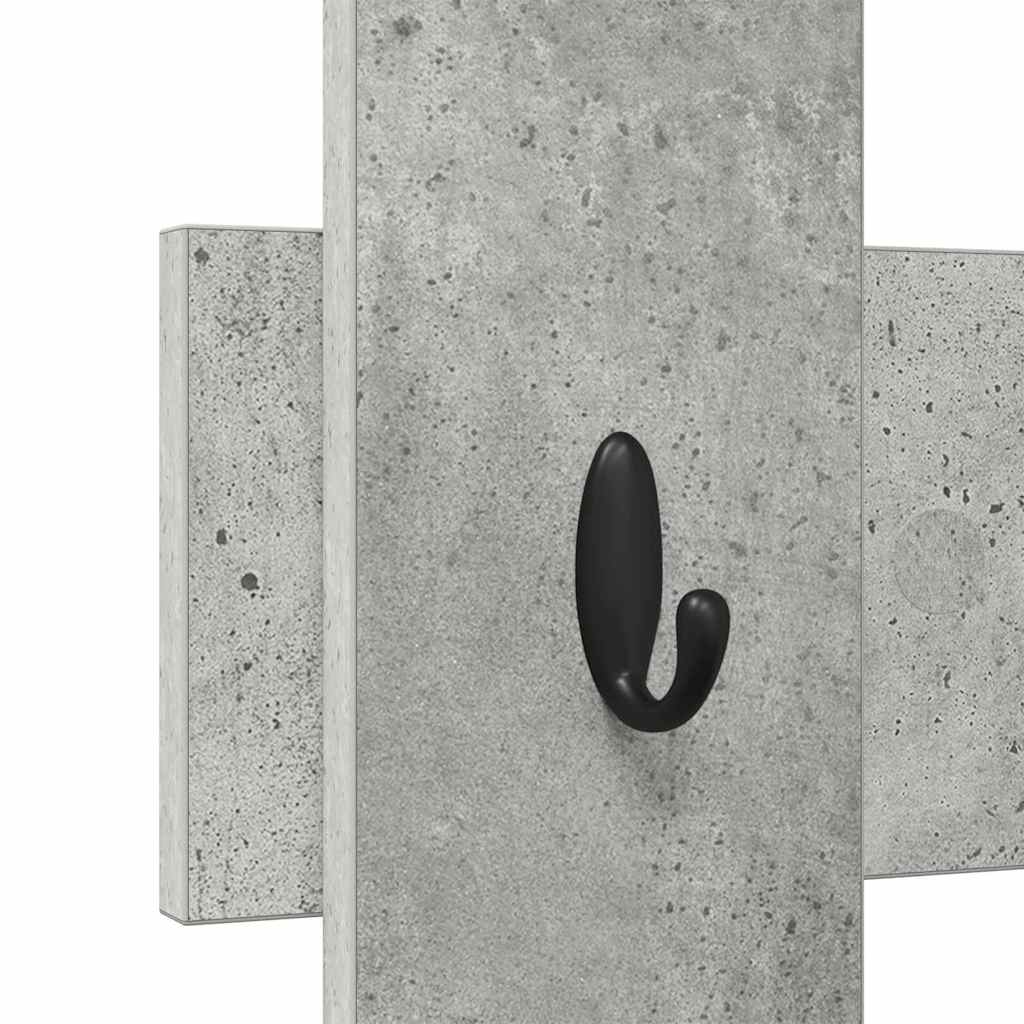 Prikabinamas paltas su saugykla Betono pilka 60 x 3 x 82 cm