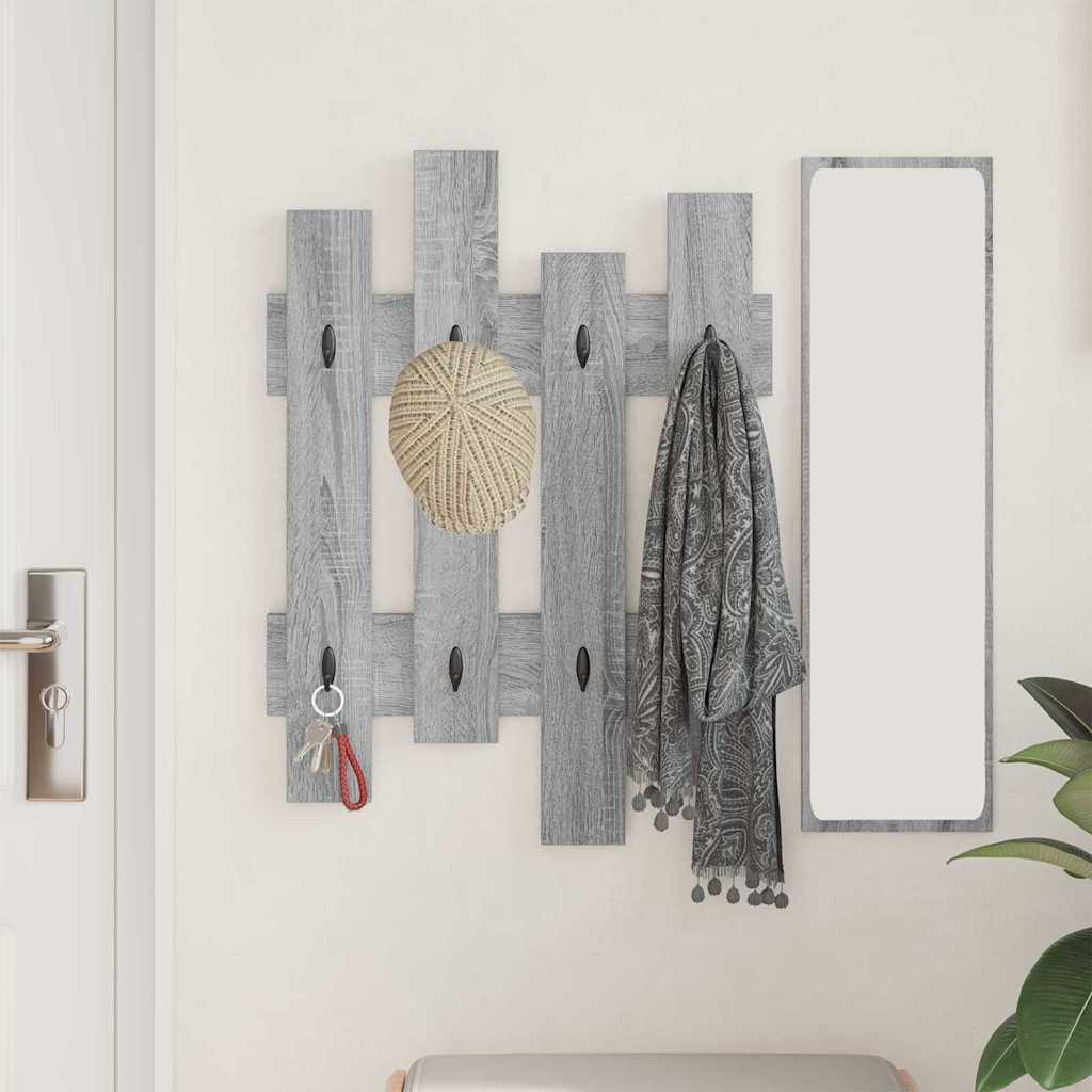 Prikabinamas paltas su saugykla Pilkas Sonoma 60 x 3 x 82 cm