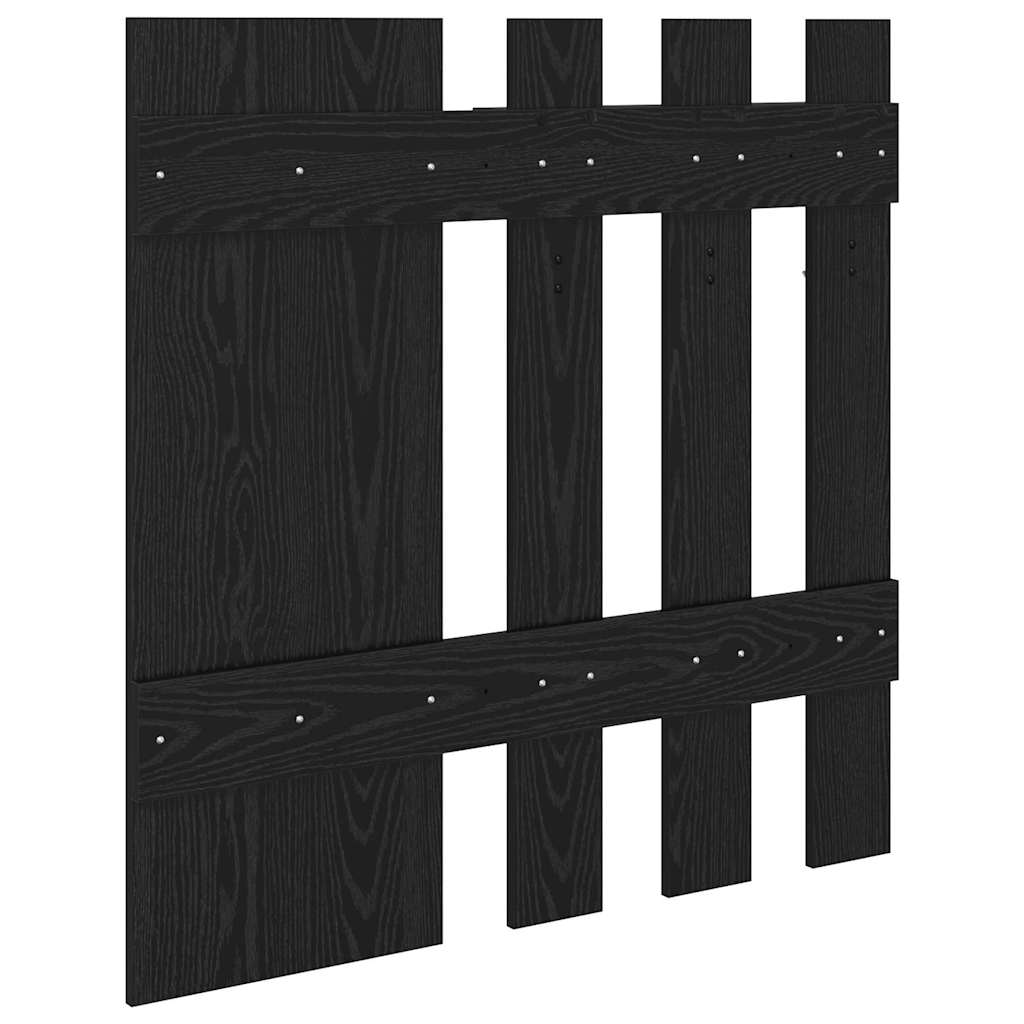 Prikabinamas paltas Juodas ąžuolas 100 x 10 x 100 cm
