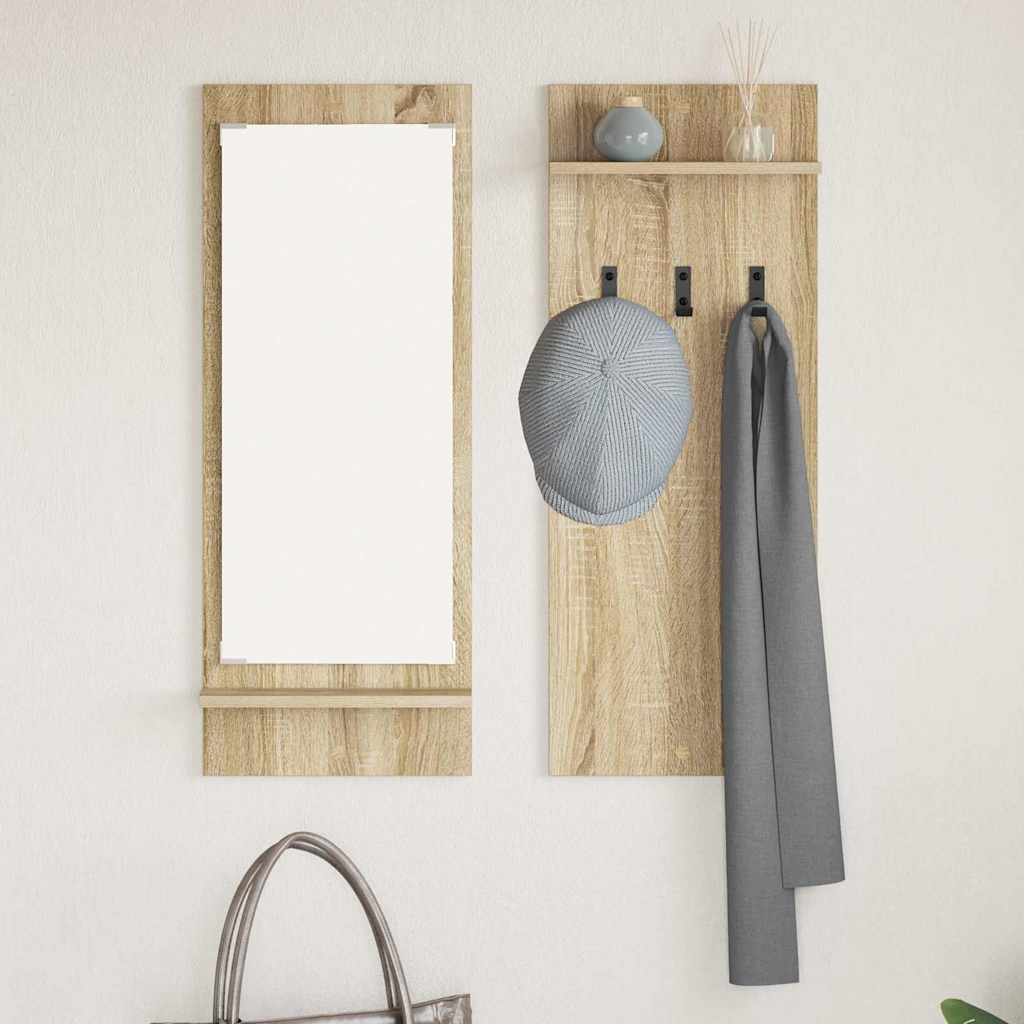 Prikabinamas paltas su lentyna Sonoma ąžuolas 70 x 10 x 90 cm