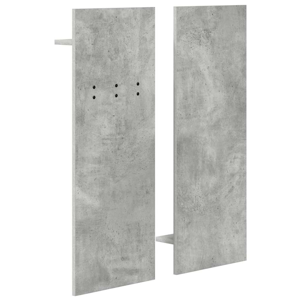 Prikabinamas paltas su lentyna Betono pilka 70 x 10 x 90 cm