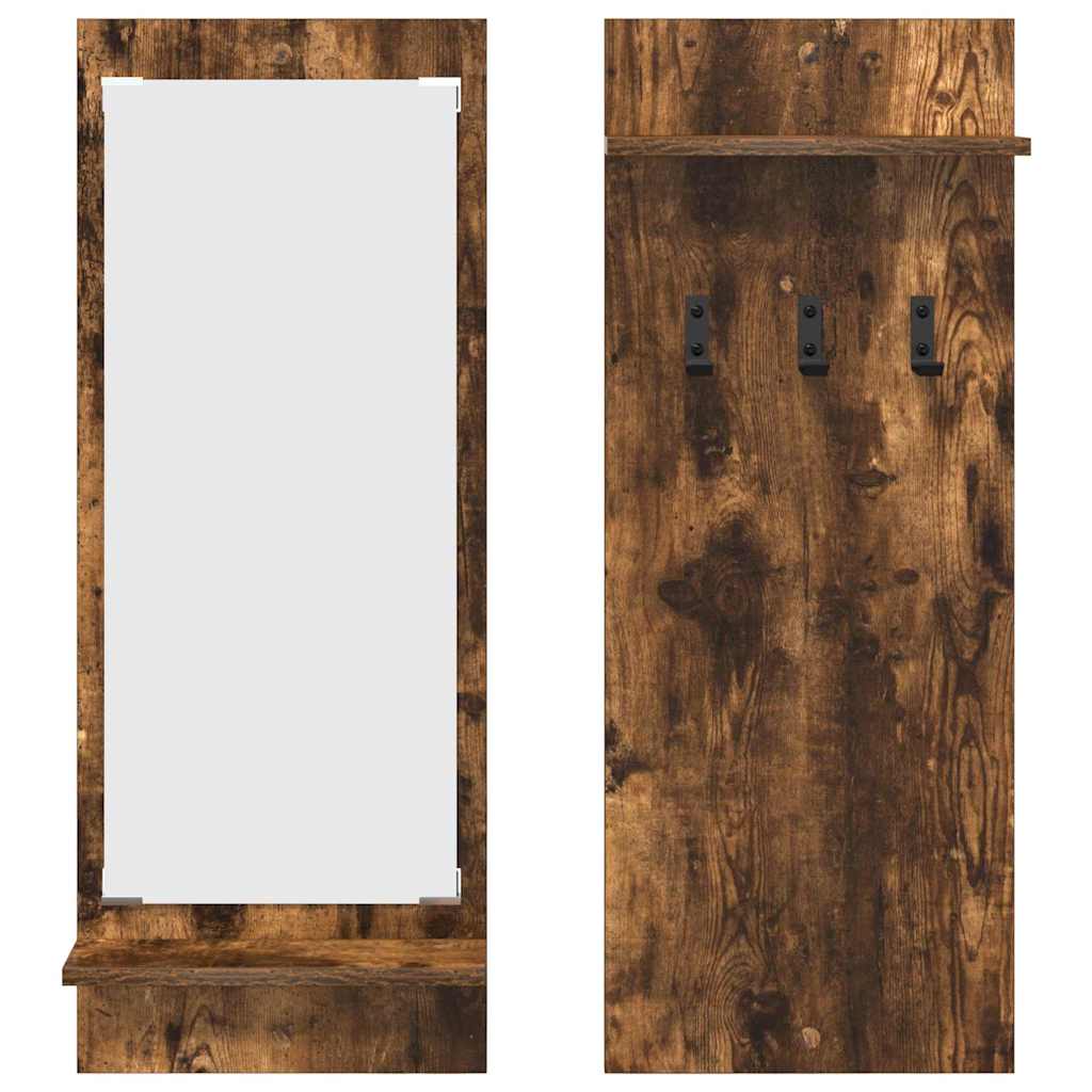 Prikabinamas paltas su lentyna Rūkyta ąžuolas 70 x 10 x 90 cm
