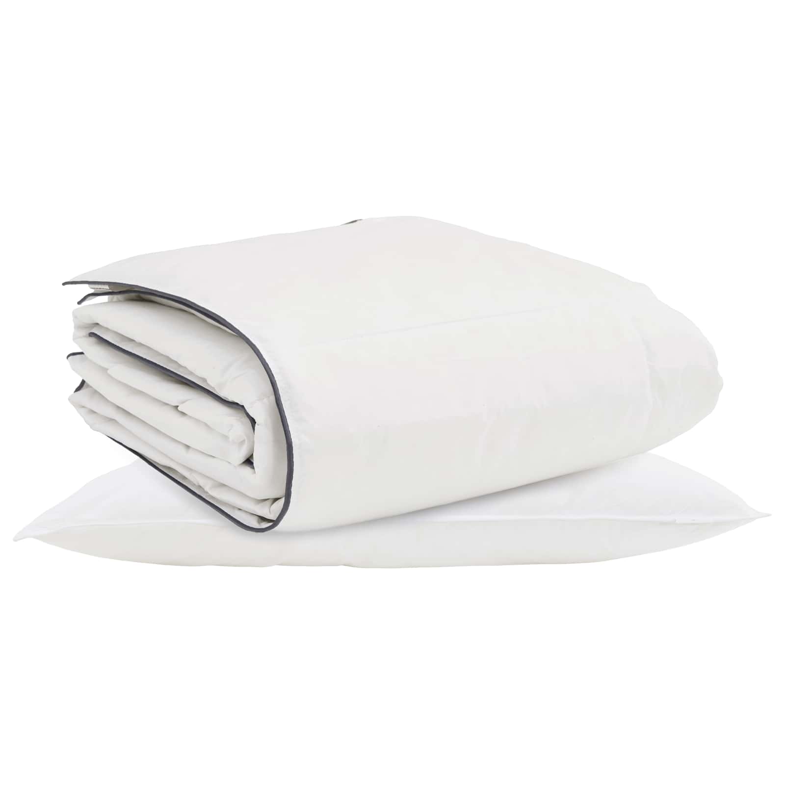 Winter Blanket with Pillow 2 pcs White Feather