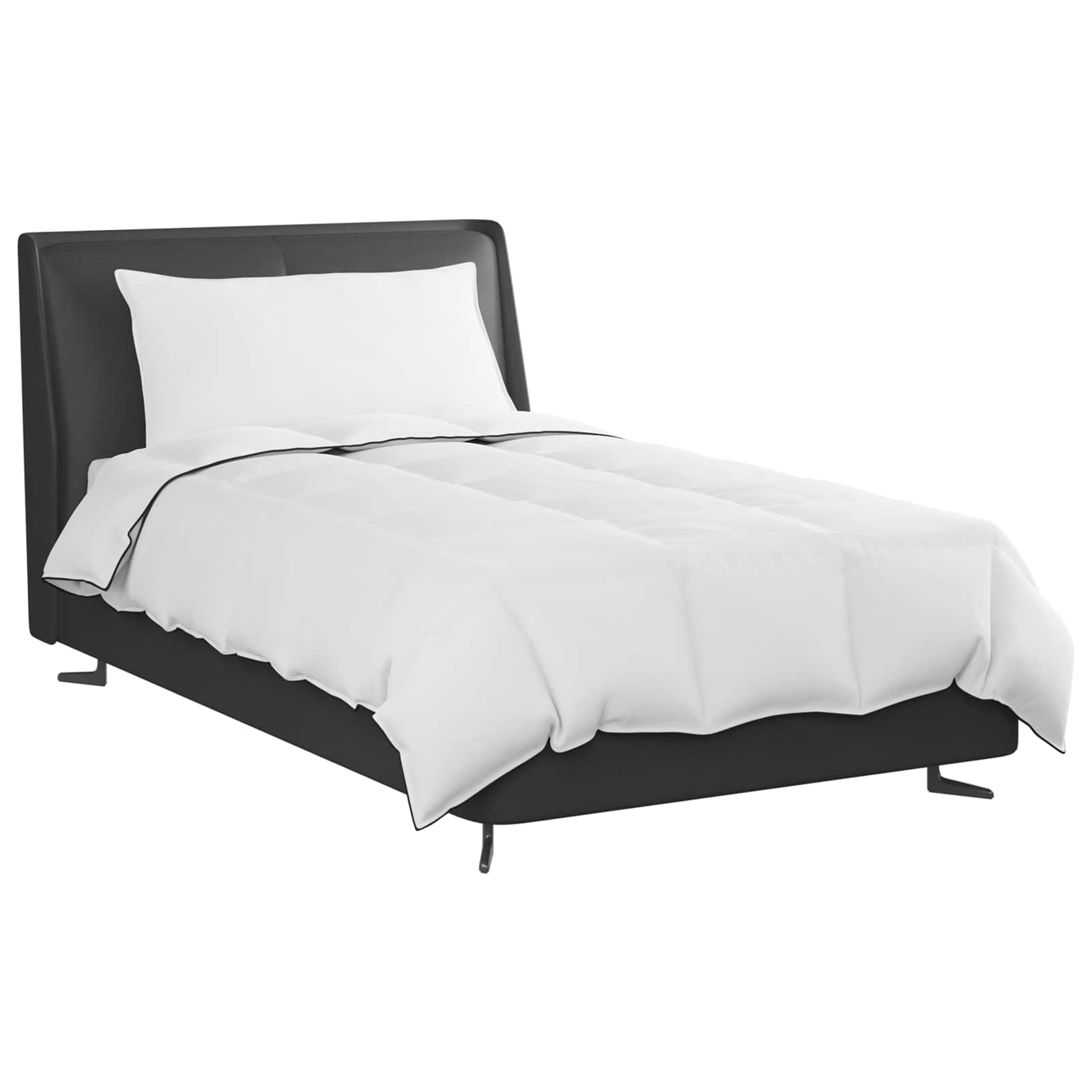 Winter Blanket with Pillow 2 pcs White Feather