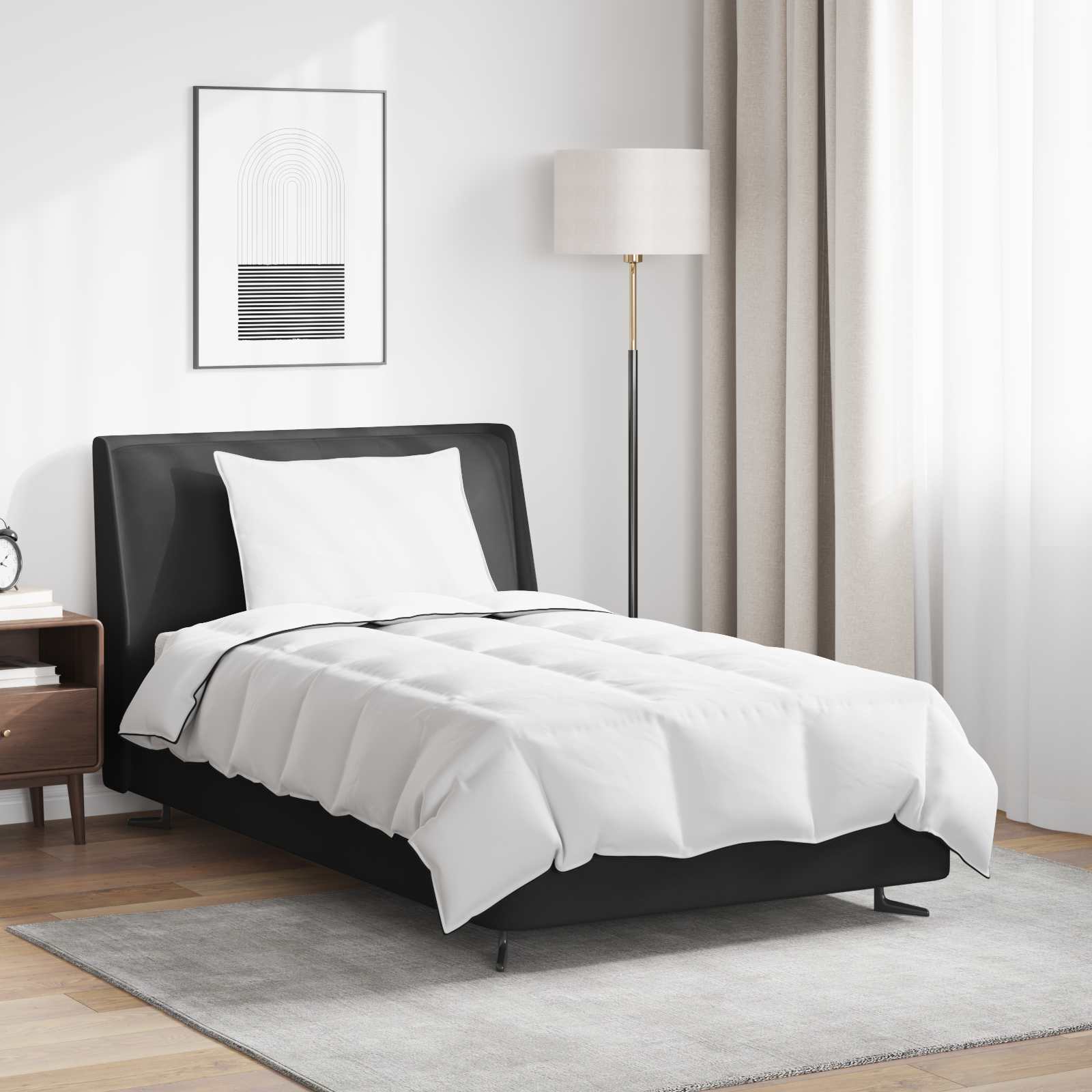 Žiemos antklodė su pagalve 2 pcs Balta Plunksna