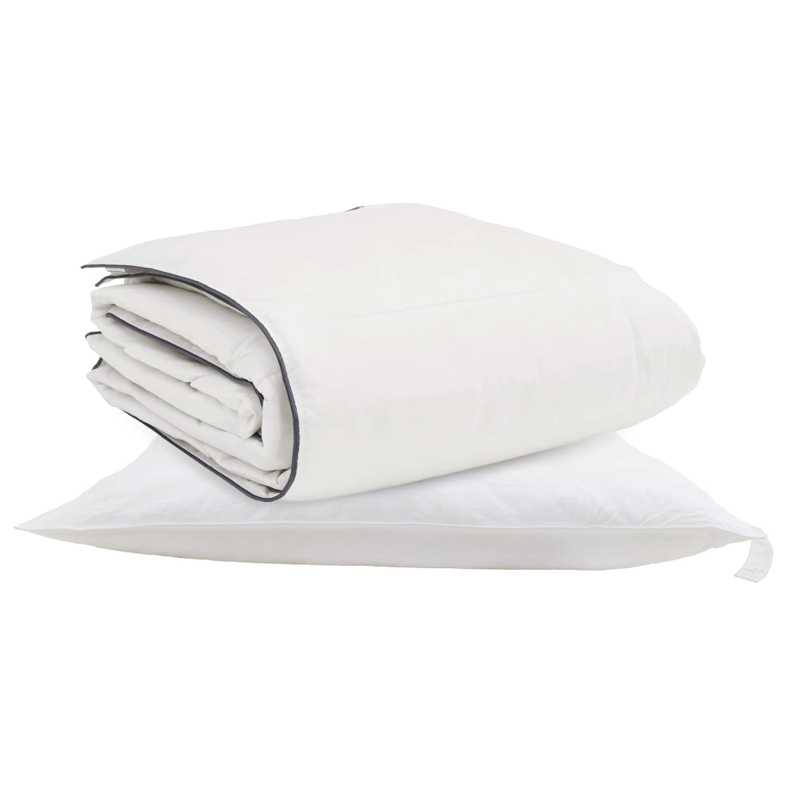 Duvet cover set with pillow 2 pcs White 135 x 220 cm Down