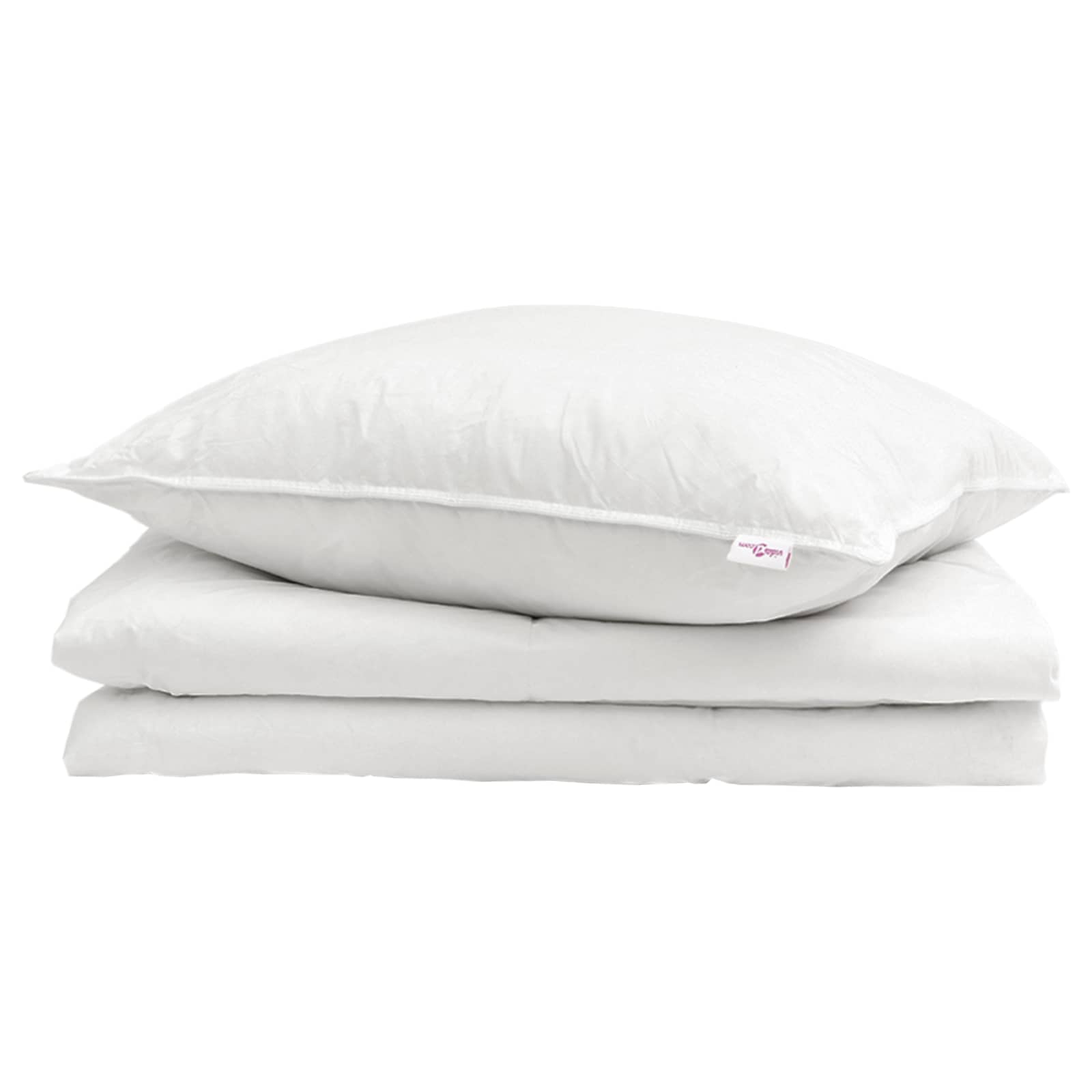 Vasaros antklodė su pagalve 2 pcs Balta Plunksna