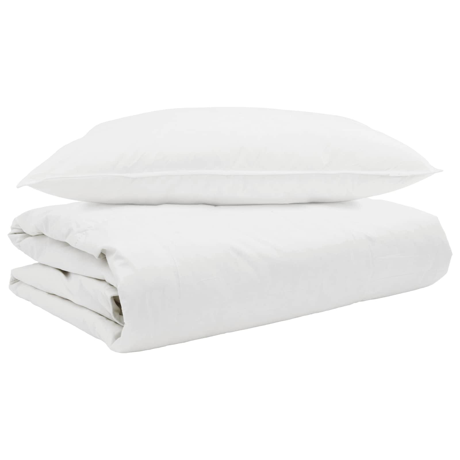 Summer Duvet and Pillow 2 pcs White Feather