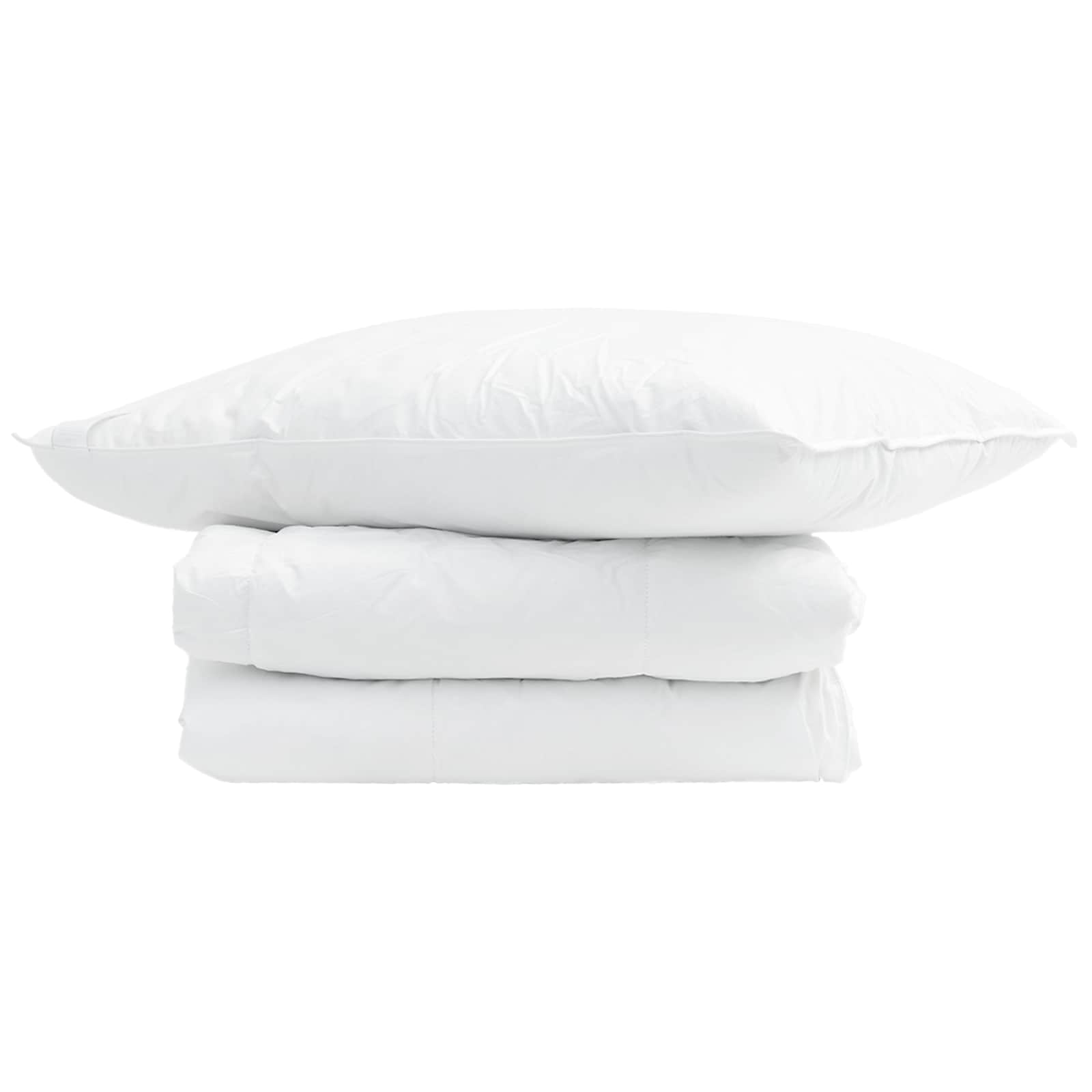 Vasaros antklodė su pagalve 2 pcs Balta Plunksna