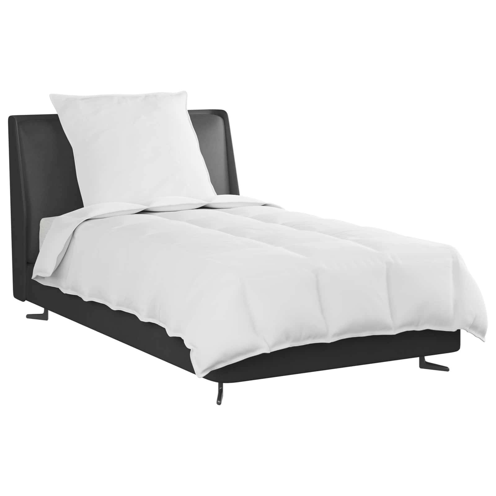 2-in-1 Blanket with Pillow 2 pcs White Feather