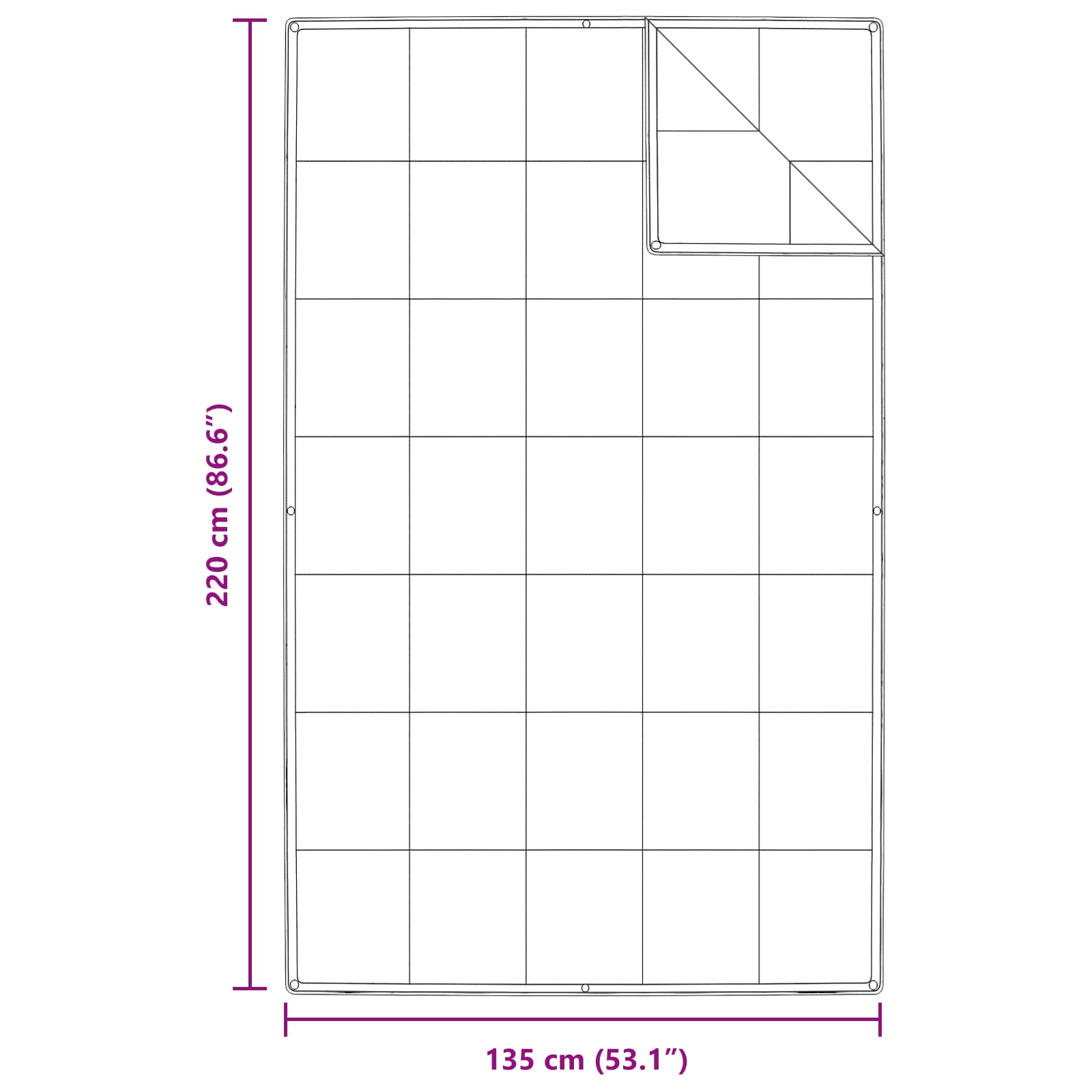 2-in-1 Sega ar spilvenu 2 gab. Balta spalva