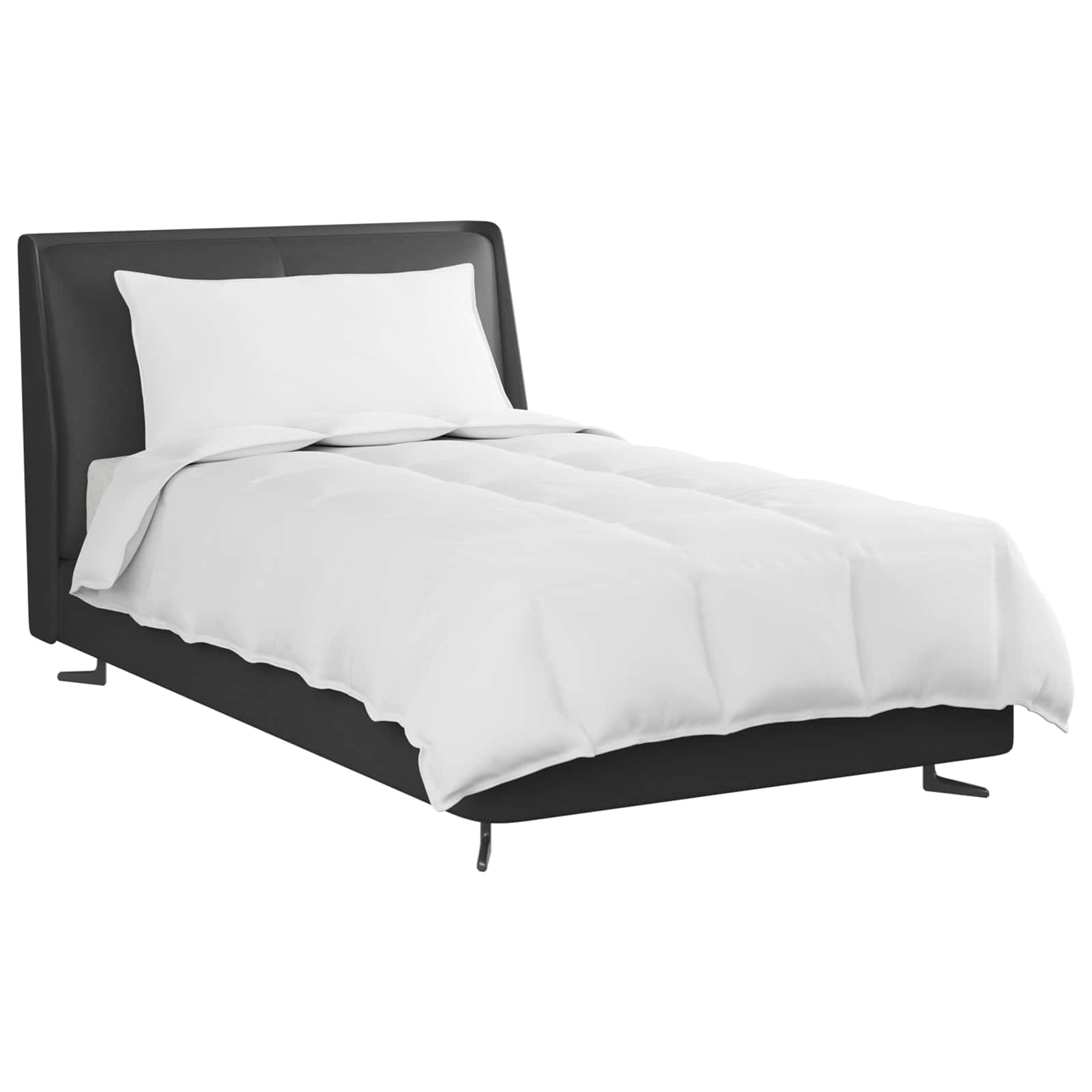 2-in-1 Blanket with Pillow 2 pcs White Feather
