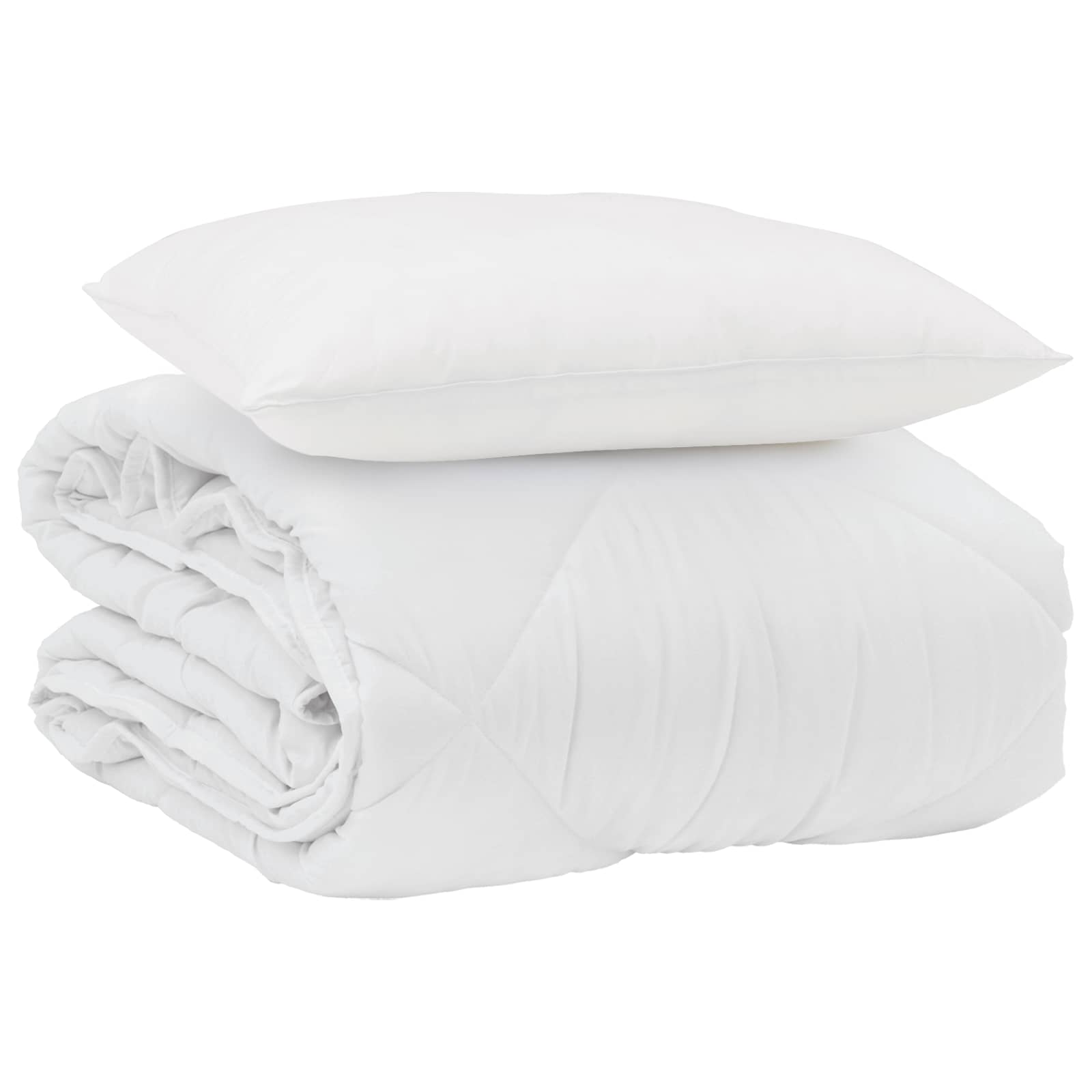 Vasaros antklodė su pagalve 2 pcs Balta Mikropluoštas