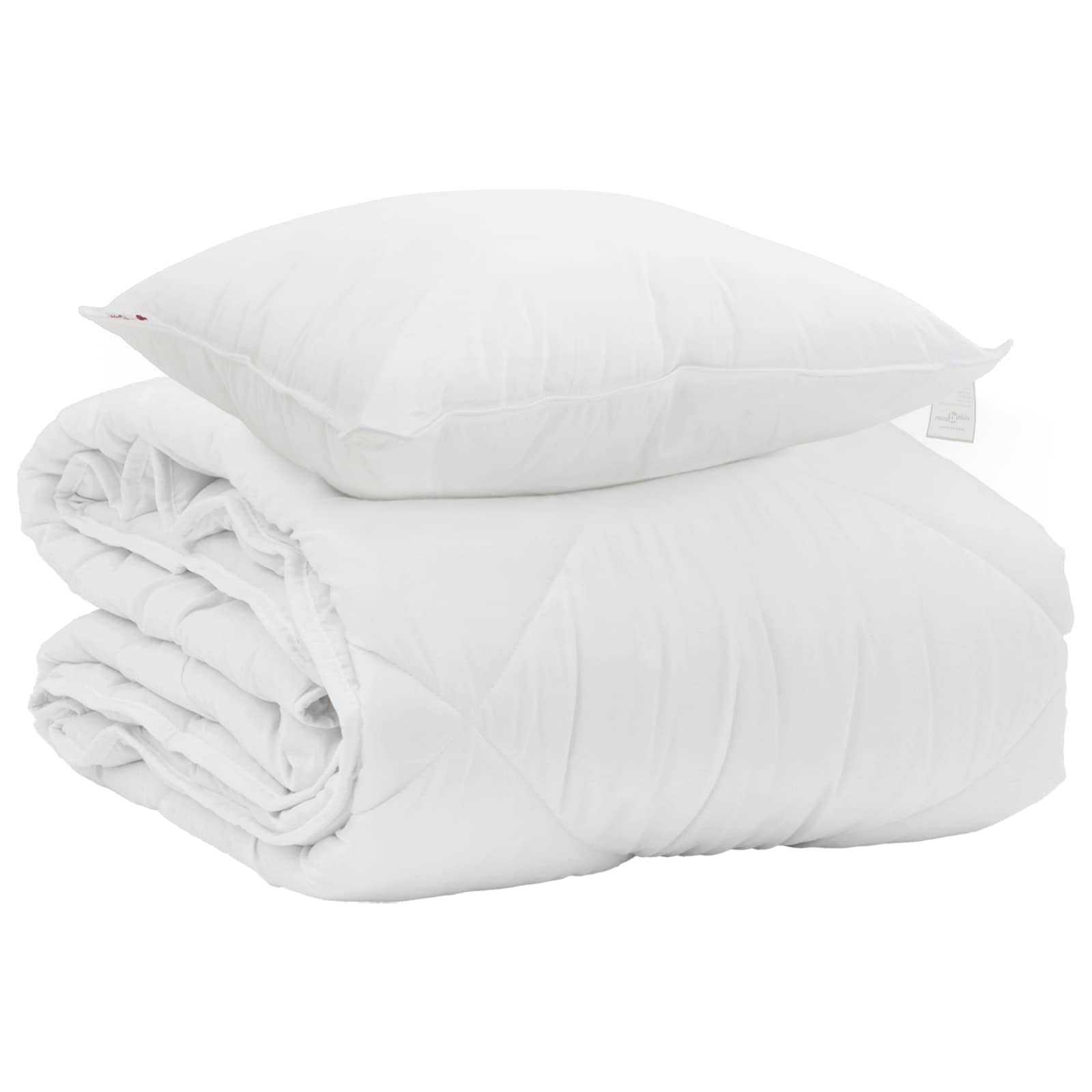 Vasaros antklodė su pagalve 2 pcs Balta Mikropluoštas