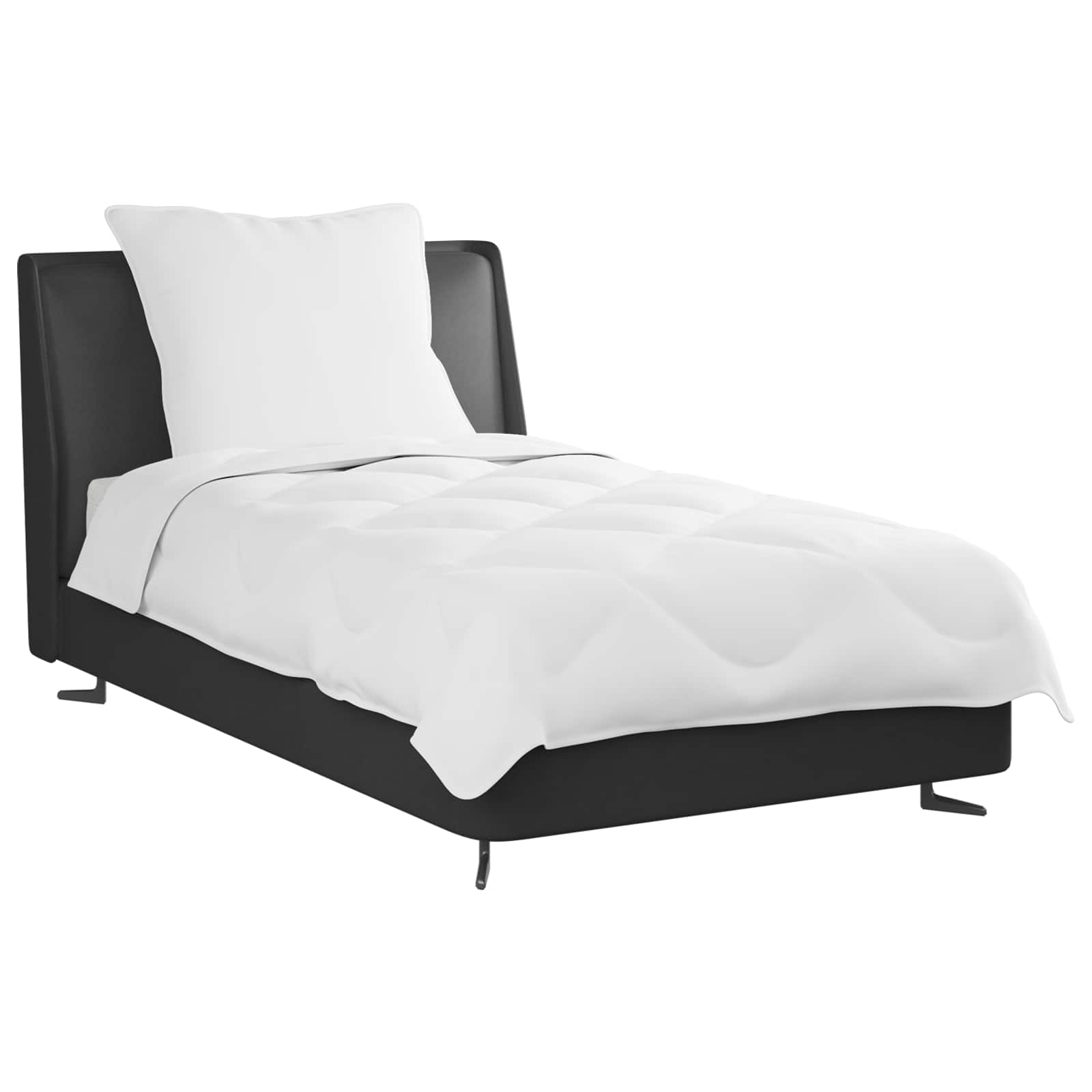 Summer Duvet with Pillow 2 pcs White Microfiber