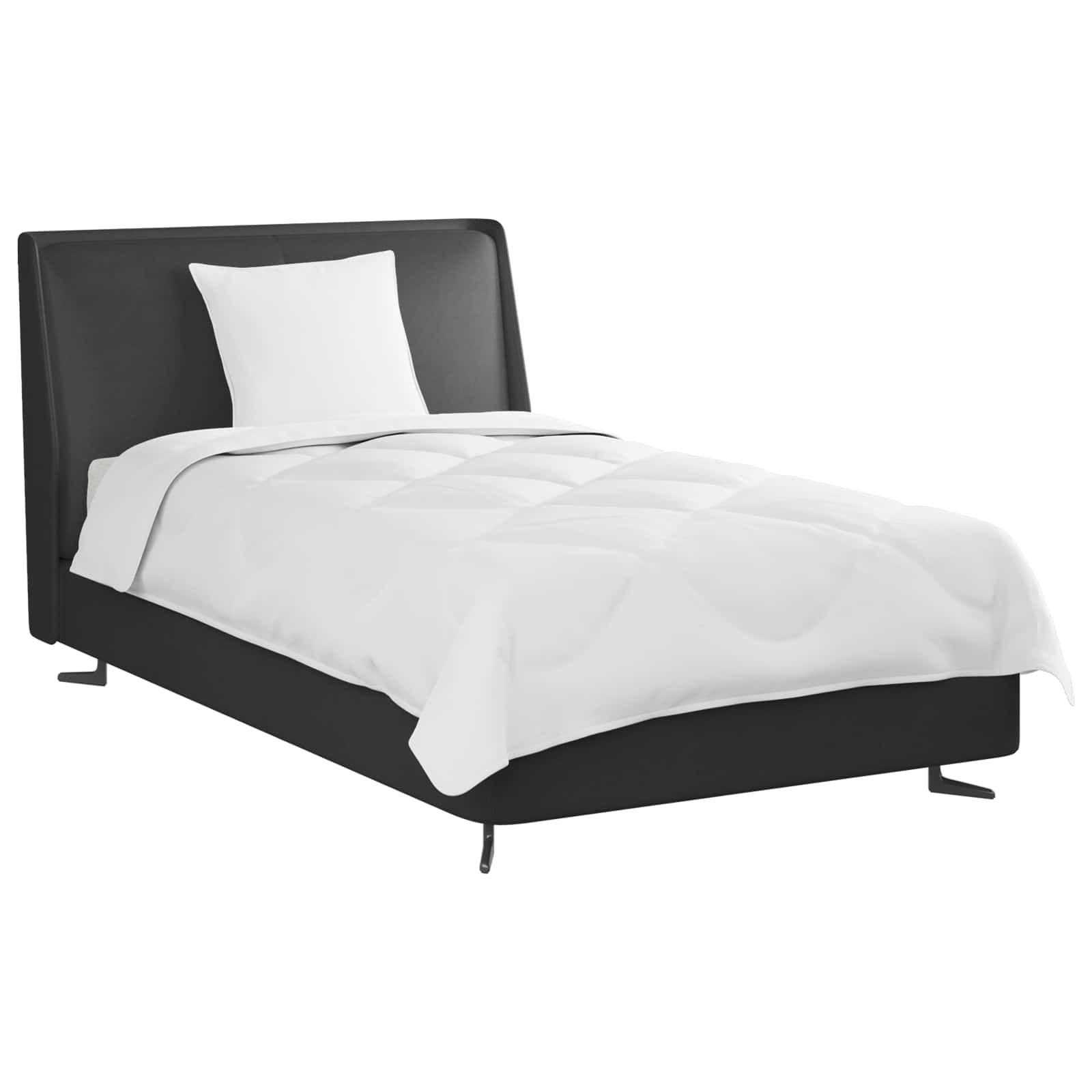 All-Season Duvet and Pillow Set, 2 pcs, White Microfiber