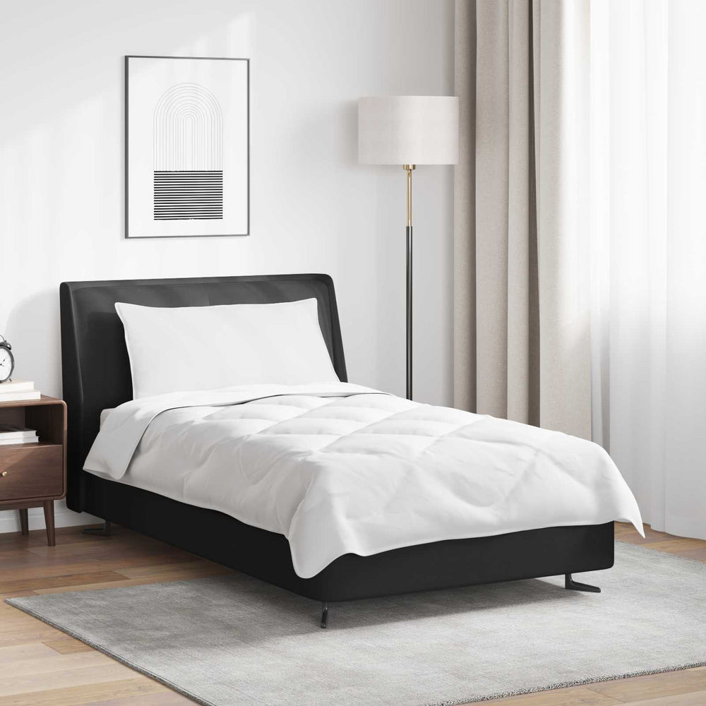 Duvet and pillow 2 pcs White Microfiber