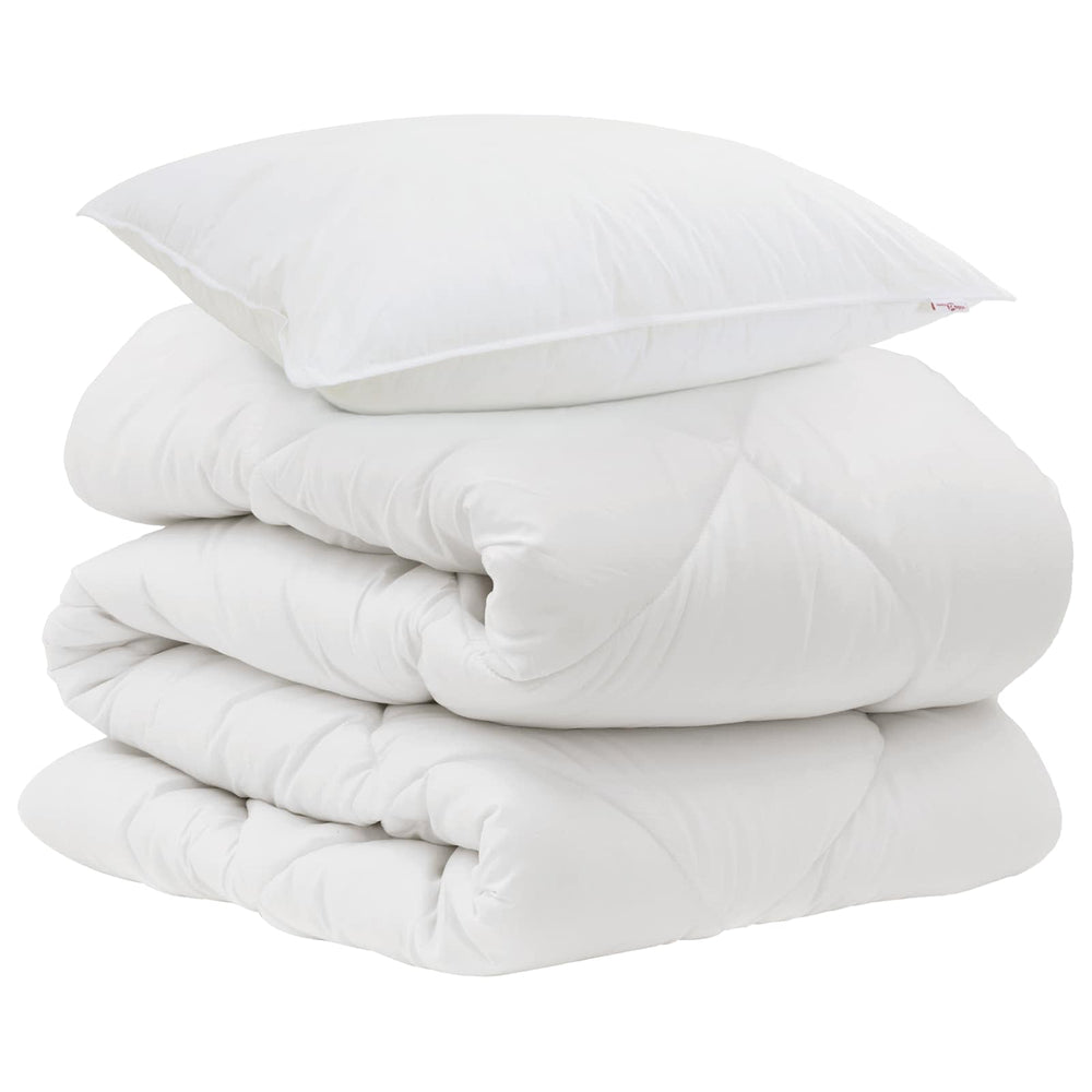 Duvet with pillow 2 pcs White Microfiber