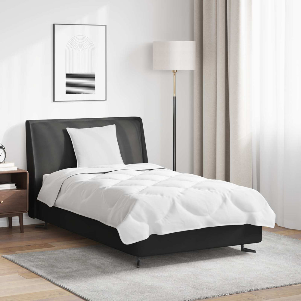 Duvet and pillow set 2 pcs White Microfiber