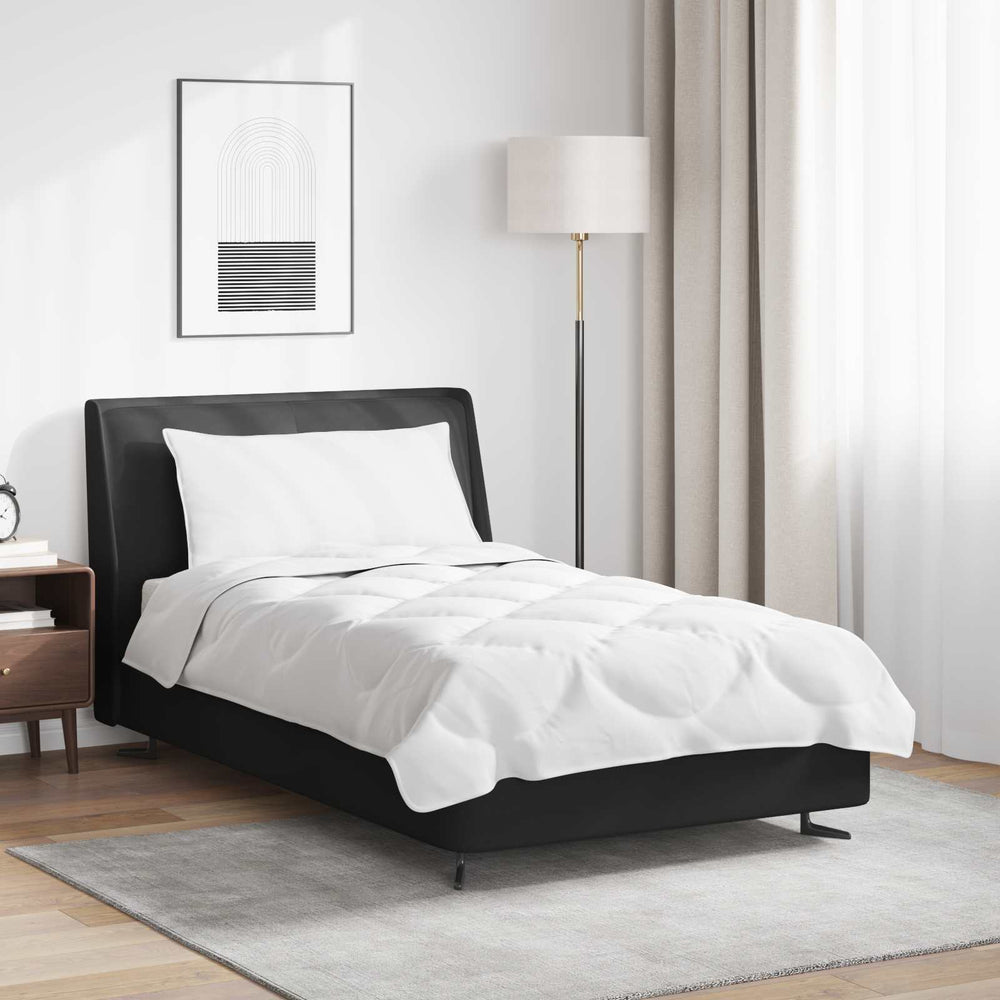 Duvet and pillow set, 2 pcs, White, Microfibre