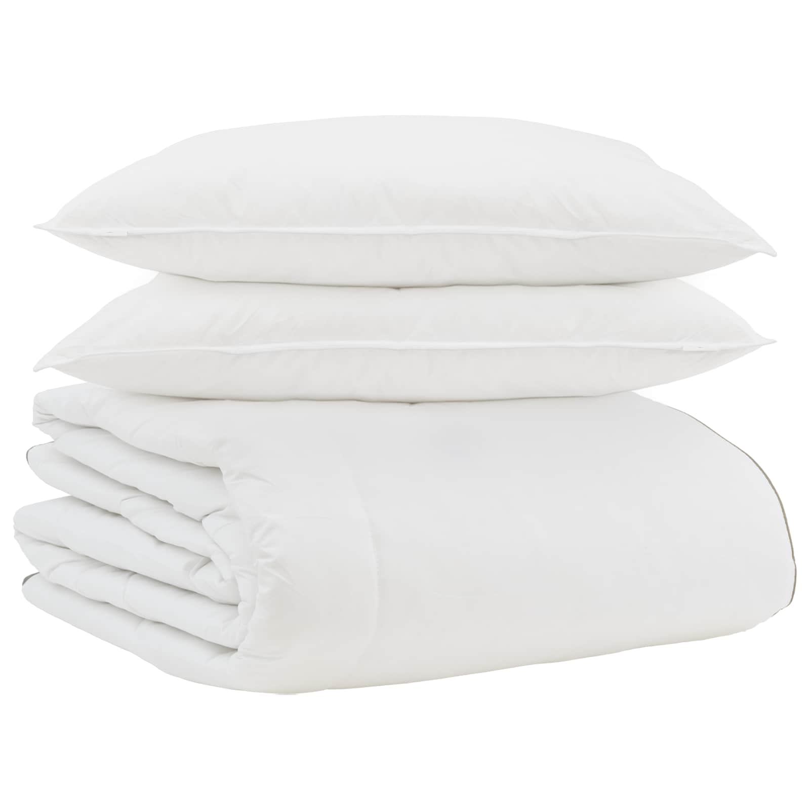Žiemos antklodė su pagalve 3 pcs Balta Plunksna