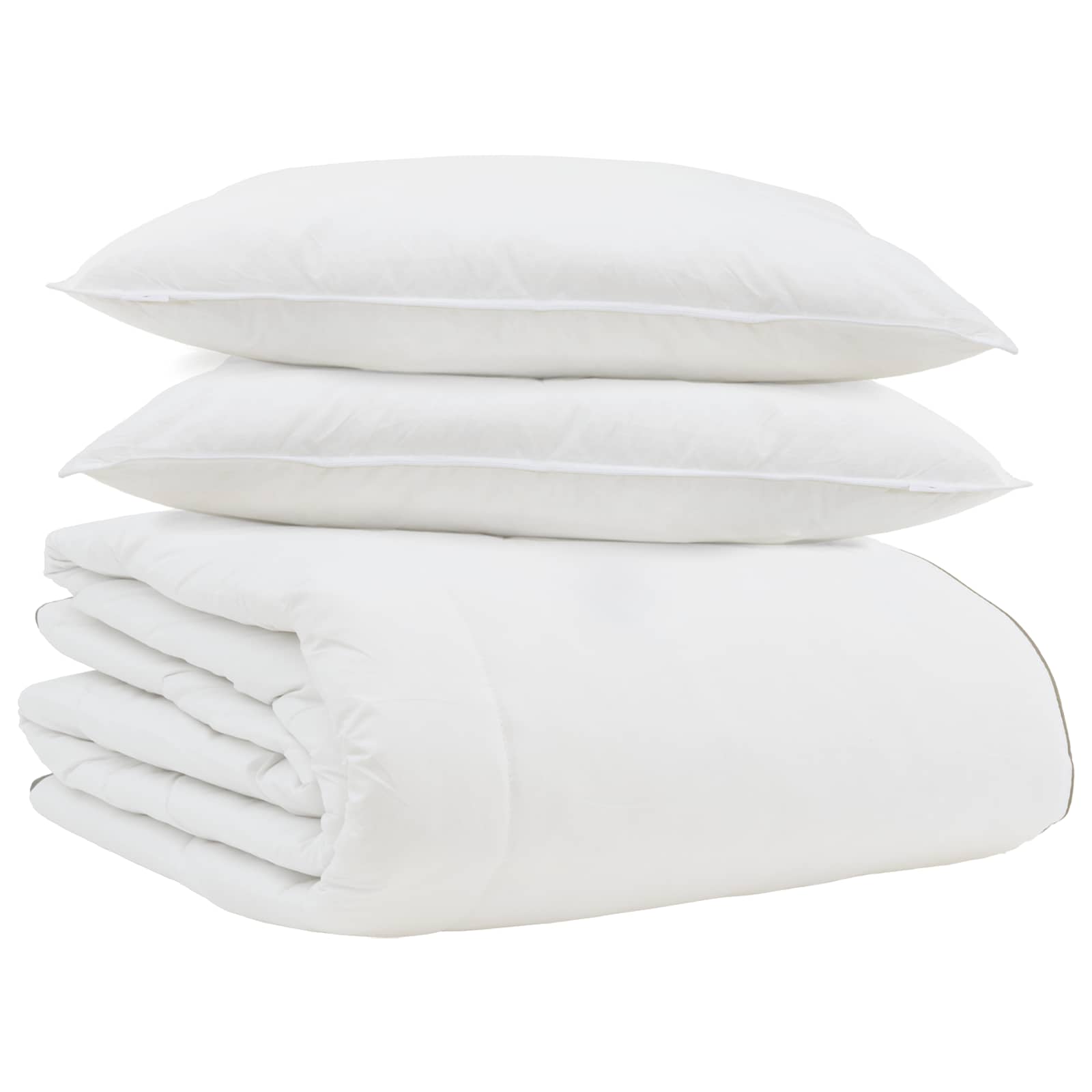 Žiemos antklodė su pagalve 3 pcs Balta Plunksna