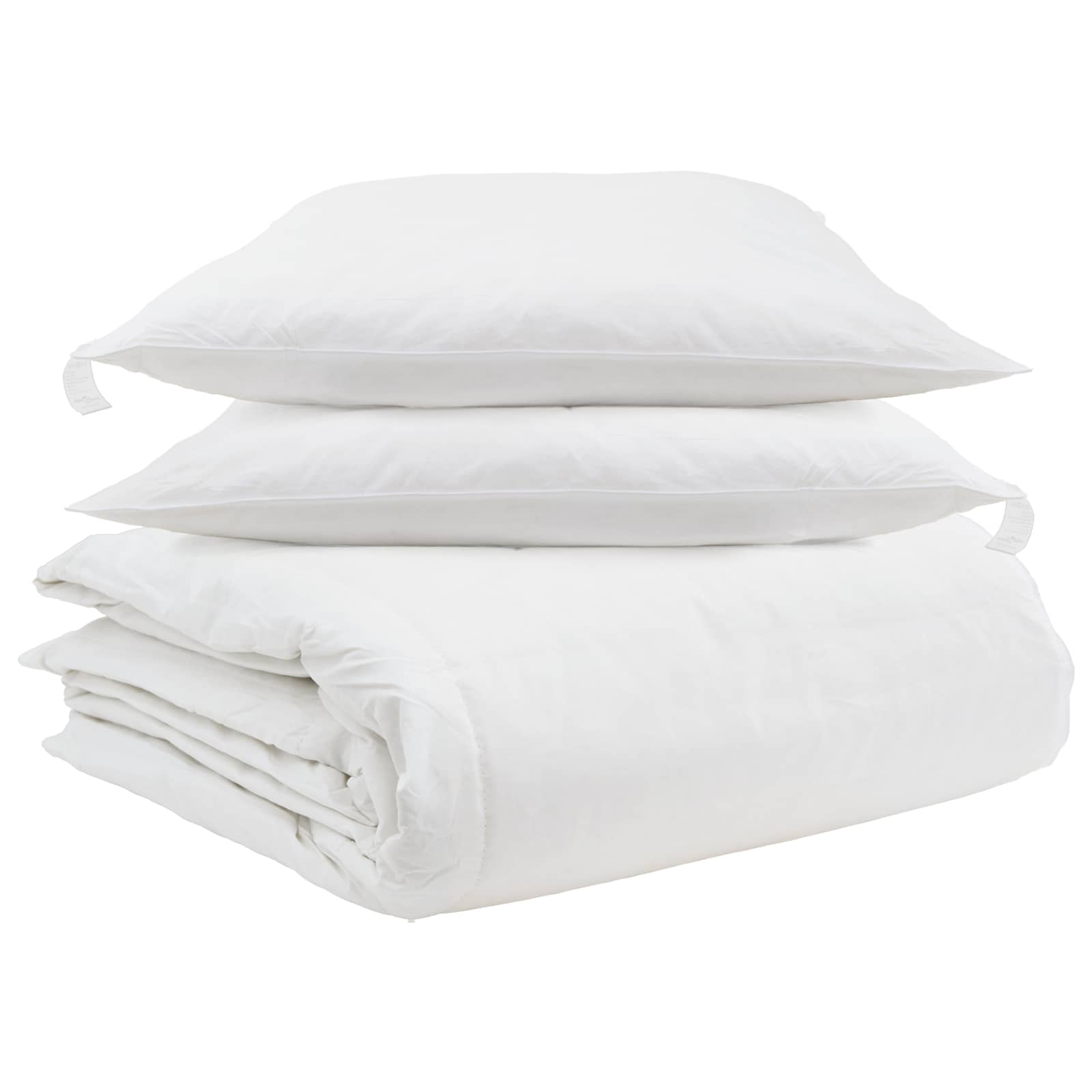 Duvet cover set with pillowcase 3 pcs White Plunksna