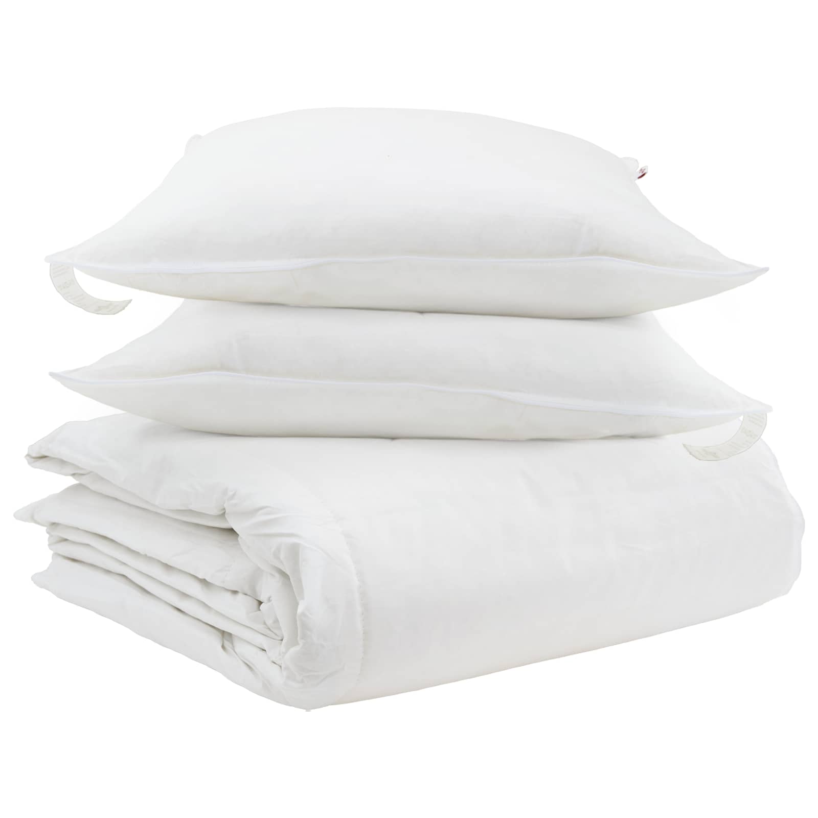 Duvet cover set with pillow 3 pcs White Plunksna