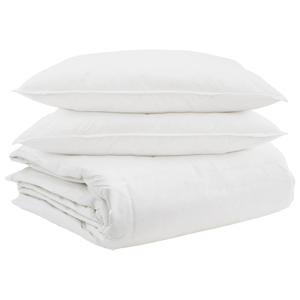 Duvet cover set with pillow 3 pcs White Plunksna