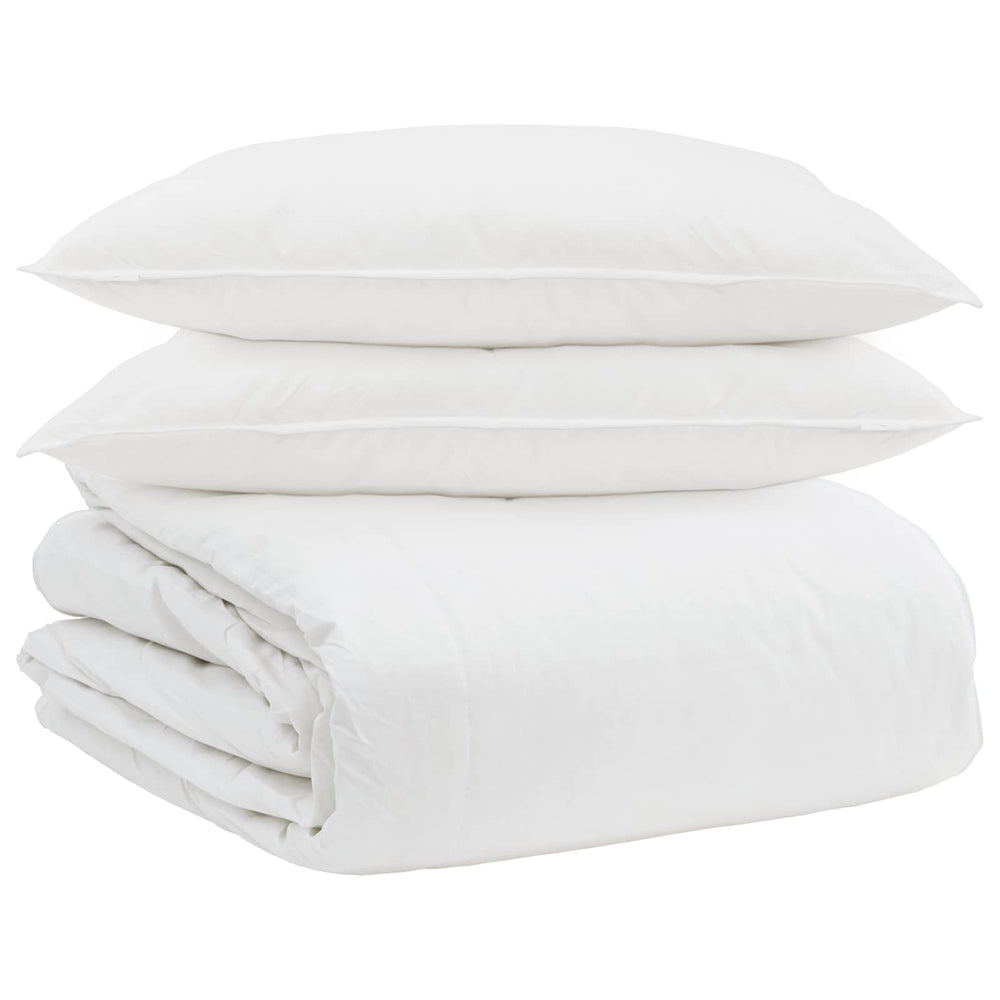 Antklodžių rinkinys su pagalve 3 pcs Balta Plunksna