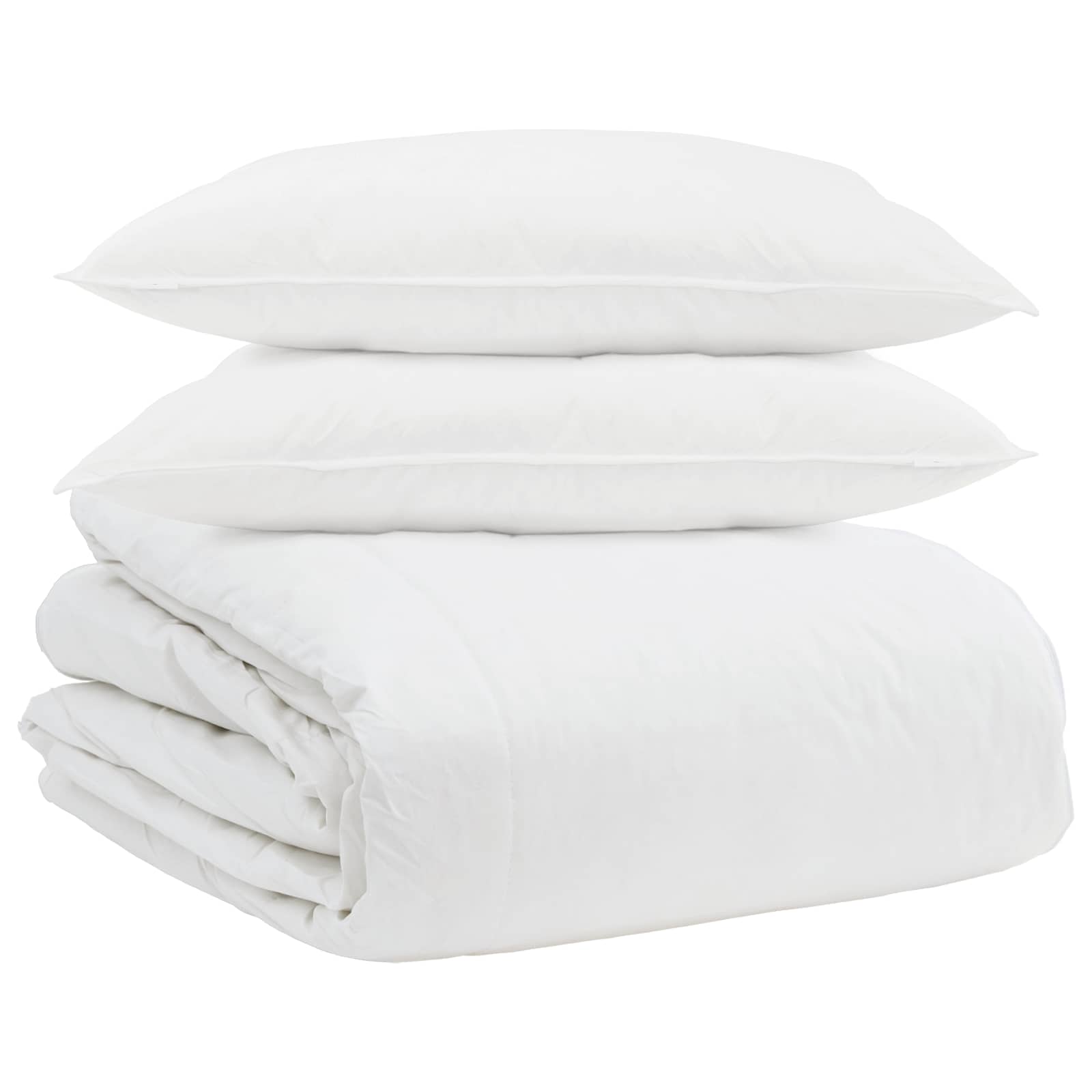 Duvet Set with Pillow 3 pcs White Feather
