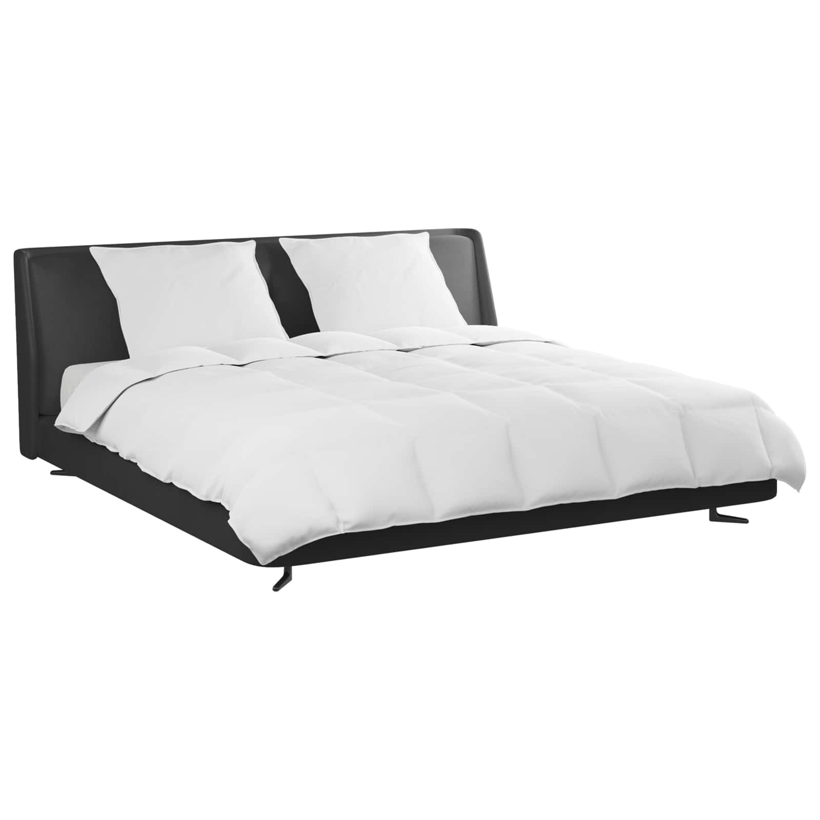 Duvet Cover Set with Pillow 3 pcs White Feather