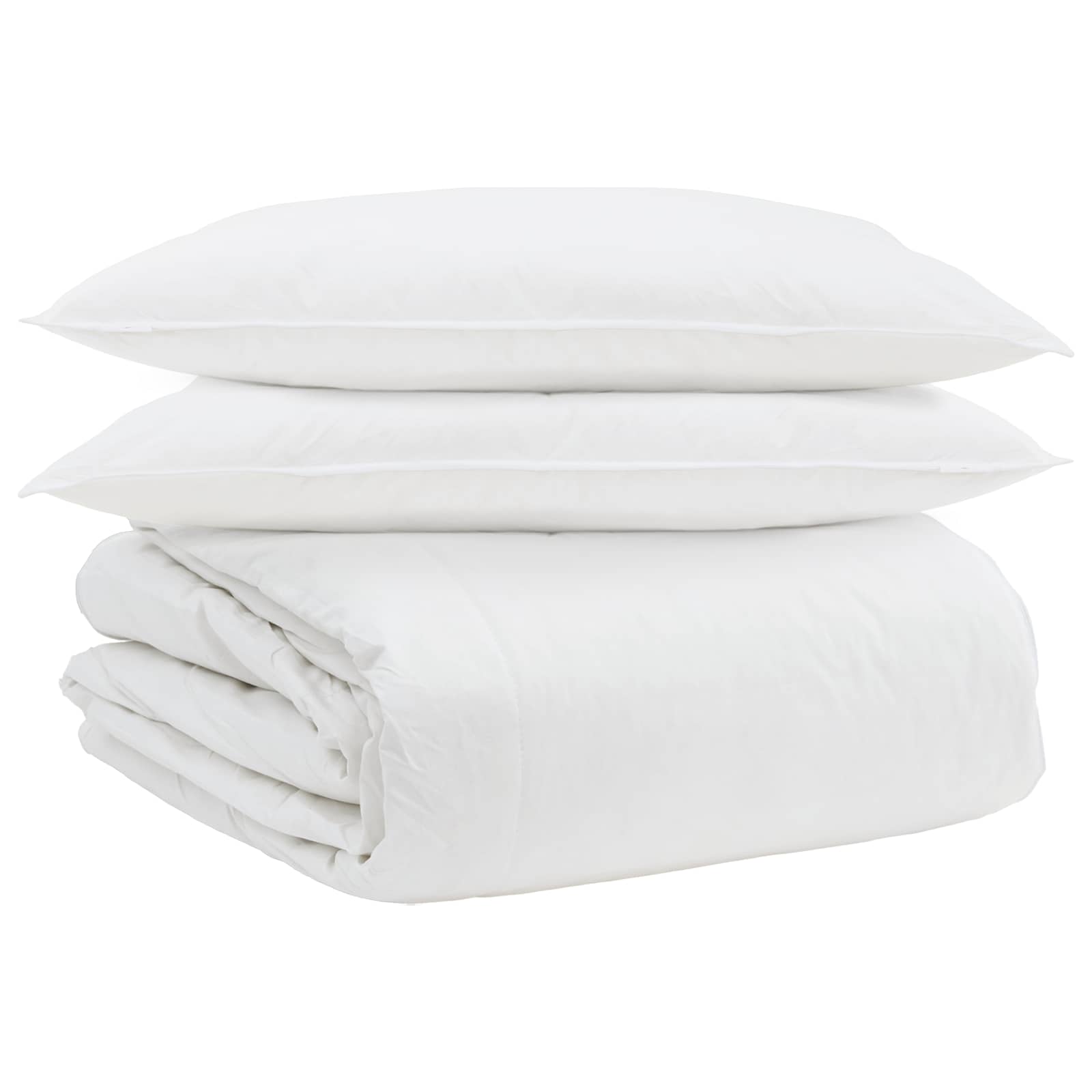 Antklodžių rinkinys su pagalve 3 pcs Balta Plunksna