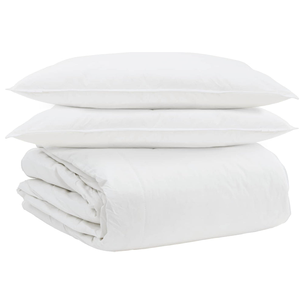 Duvet Set with Pillow 3 pcs White Feather