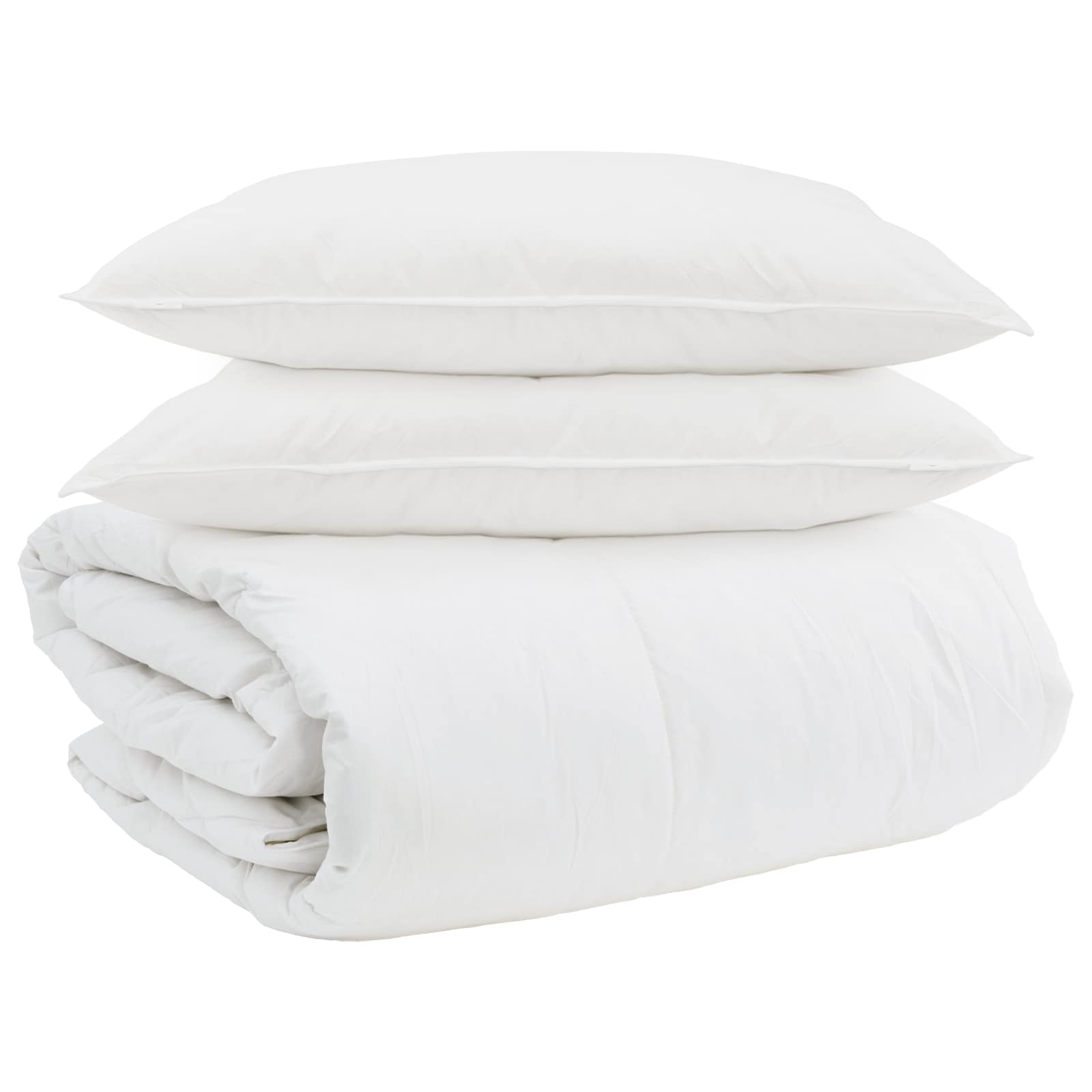 Antklodžių rinkinys su pagalve 3 pcs Balta Plunksna