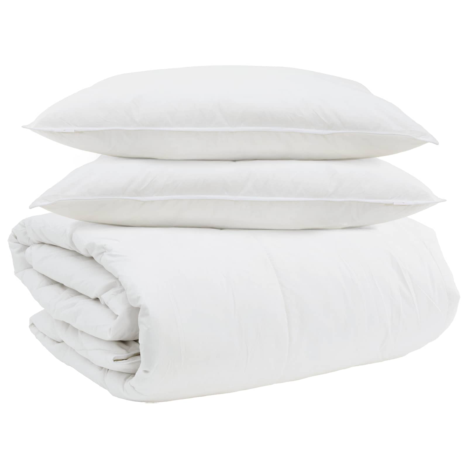 Duvet set with pillow 3 pcs White Feather