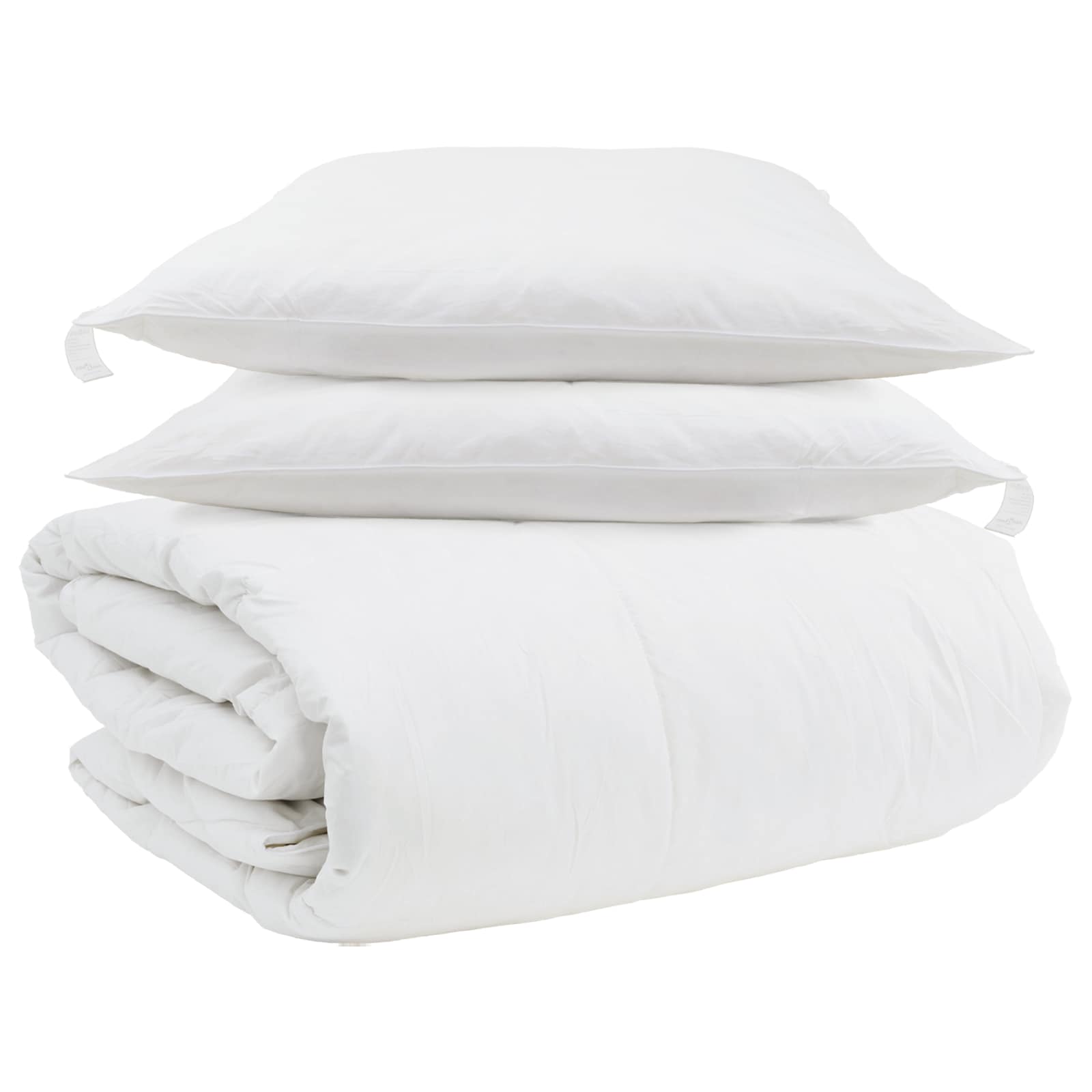 Duvet cover set with pillow 3 pcs White Plunksna